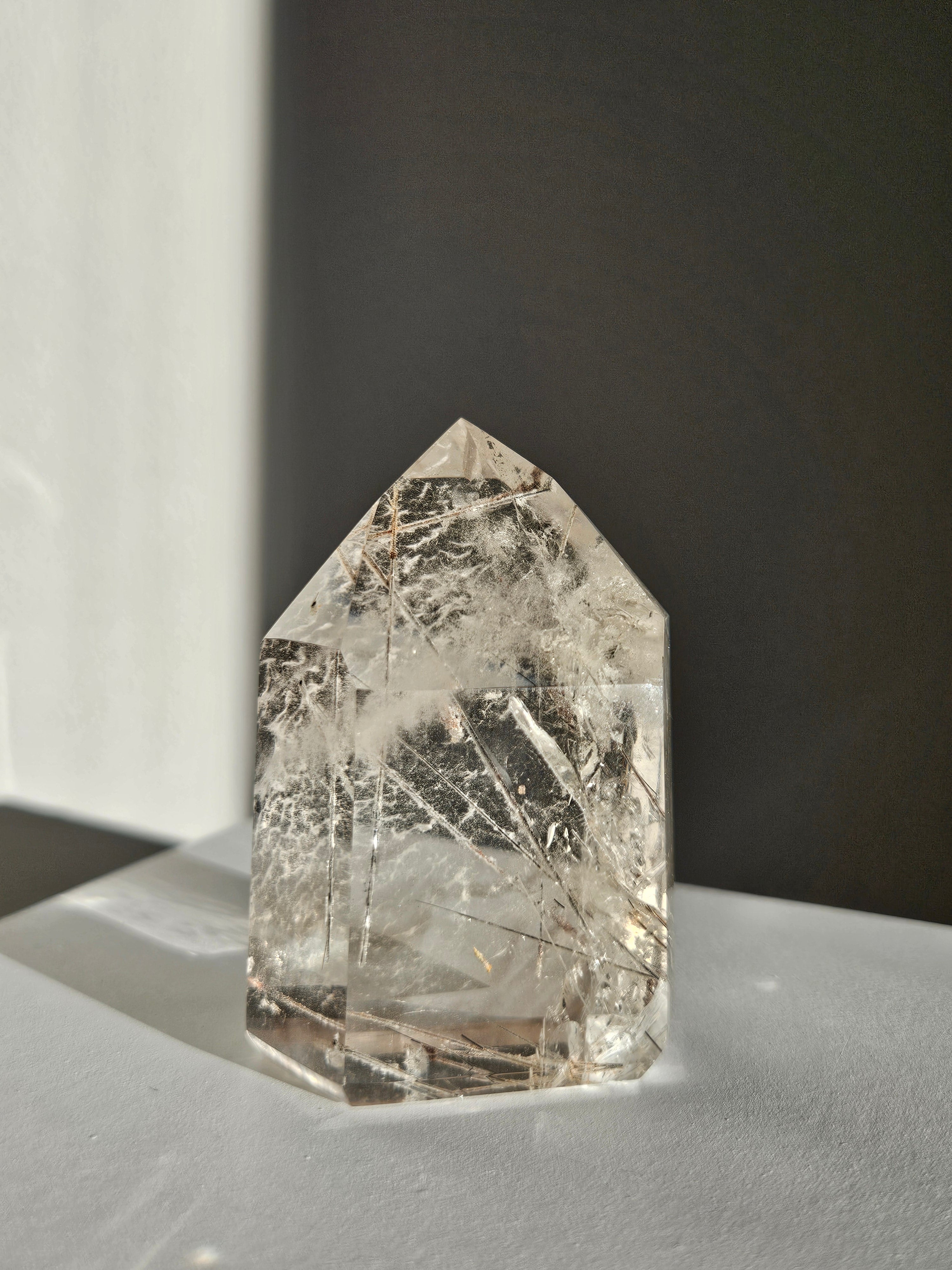 Citrine x Rutile Tower 010