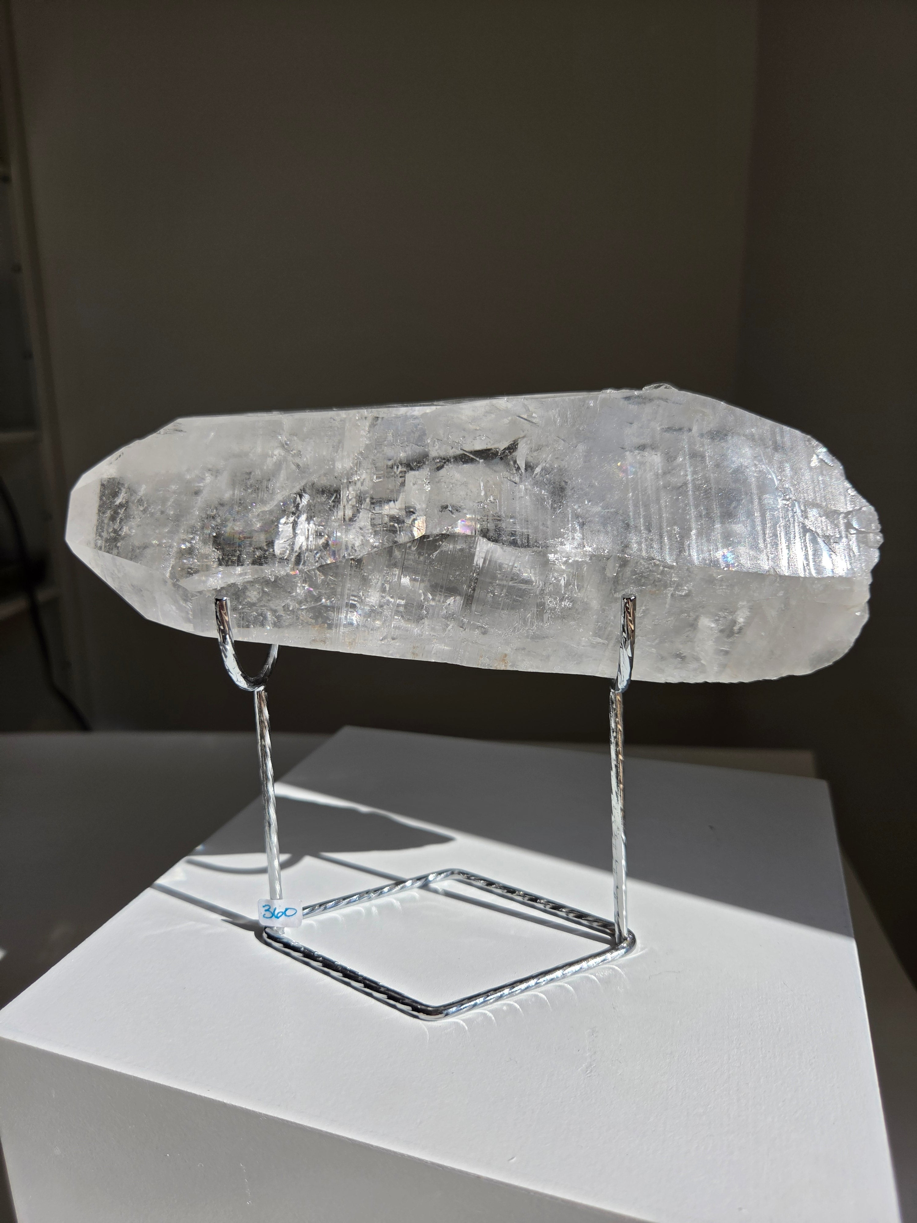 Semipolished Lemurian Quartz Wand