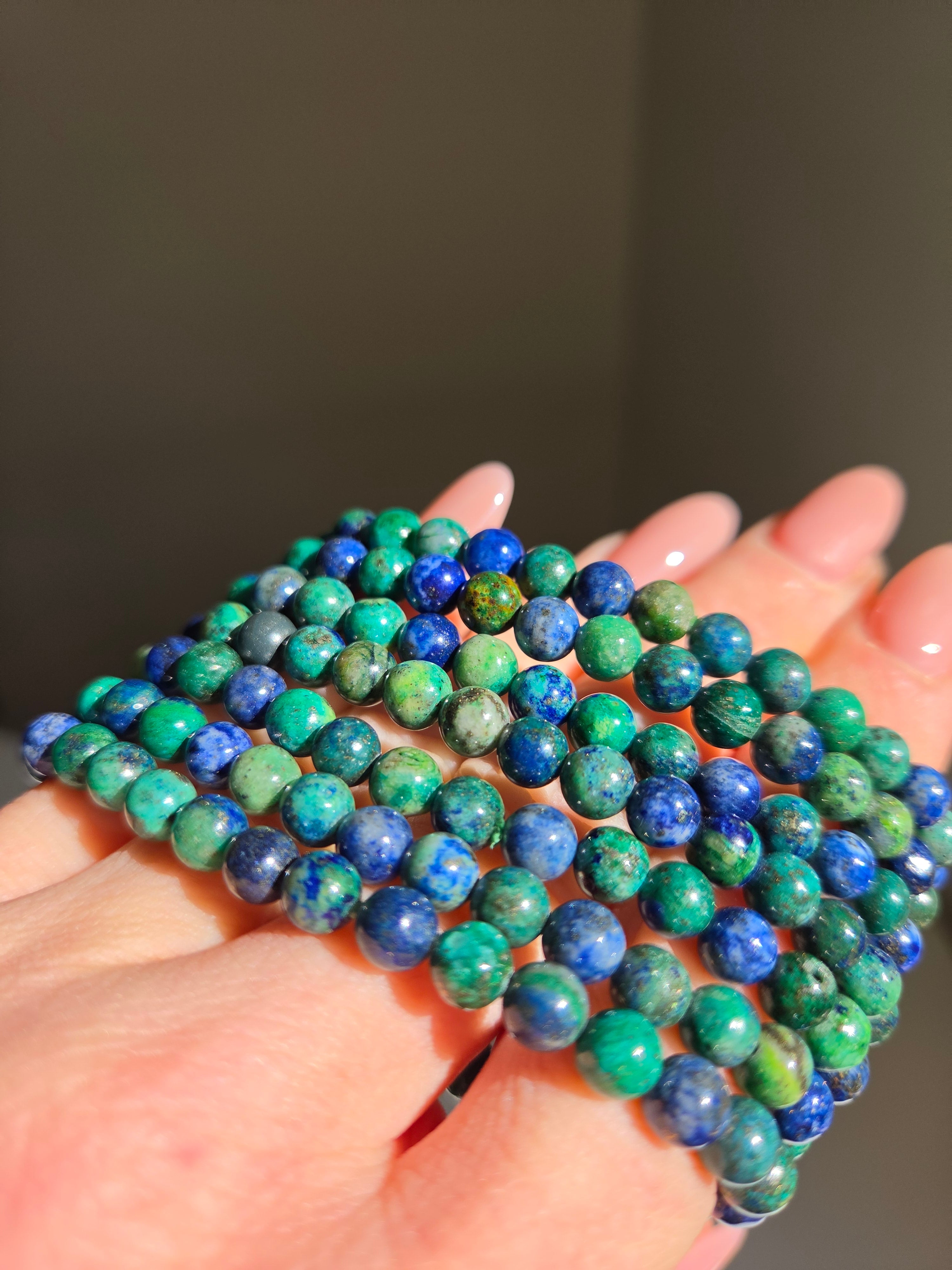 Malachite x Chrysocolla Bracelet | 6mm