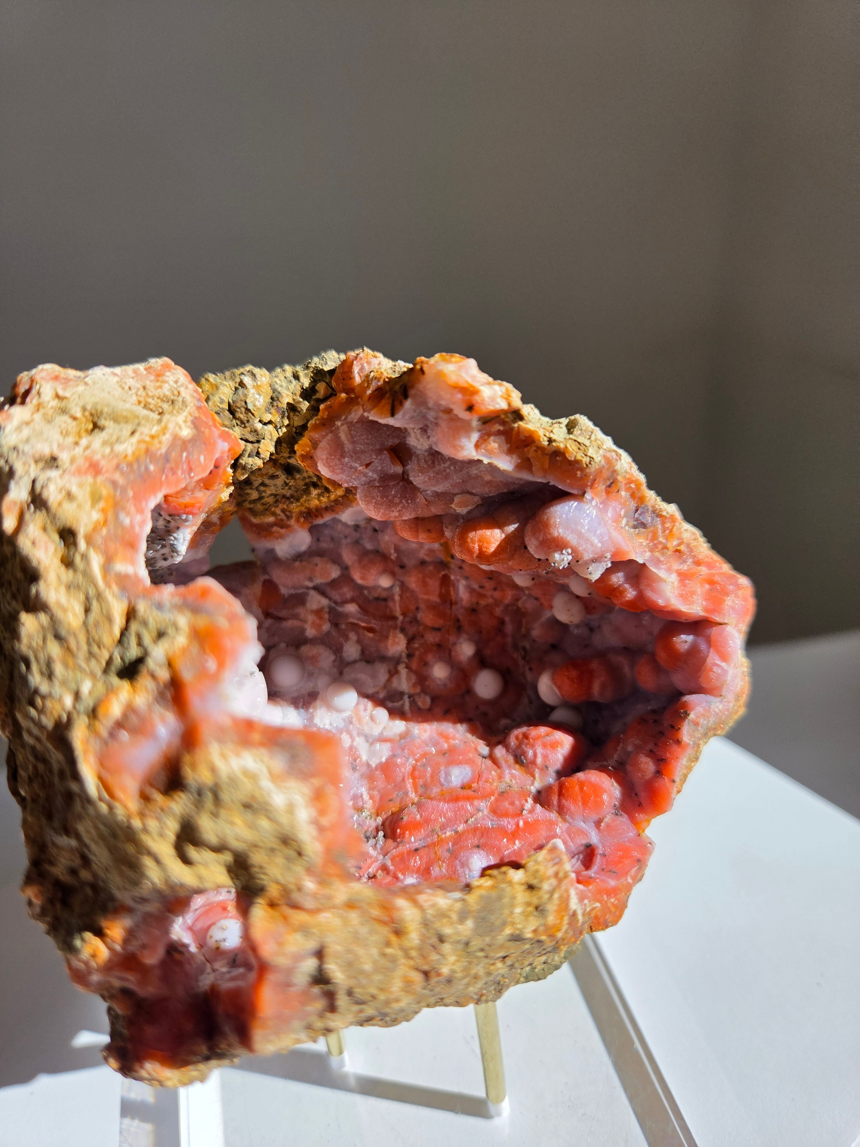 Pink Chalcedony Geode 006