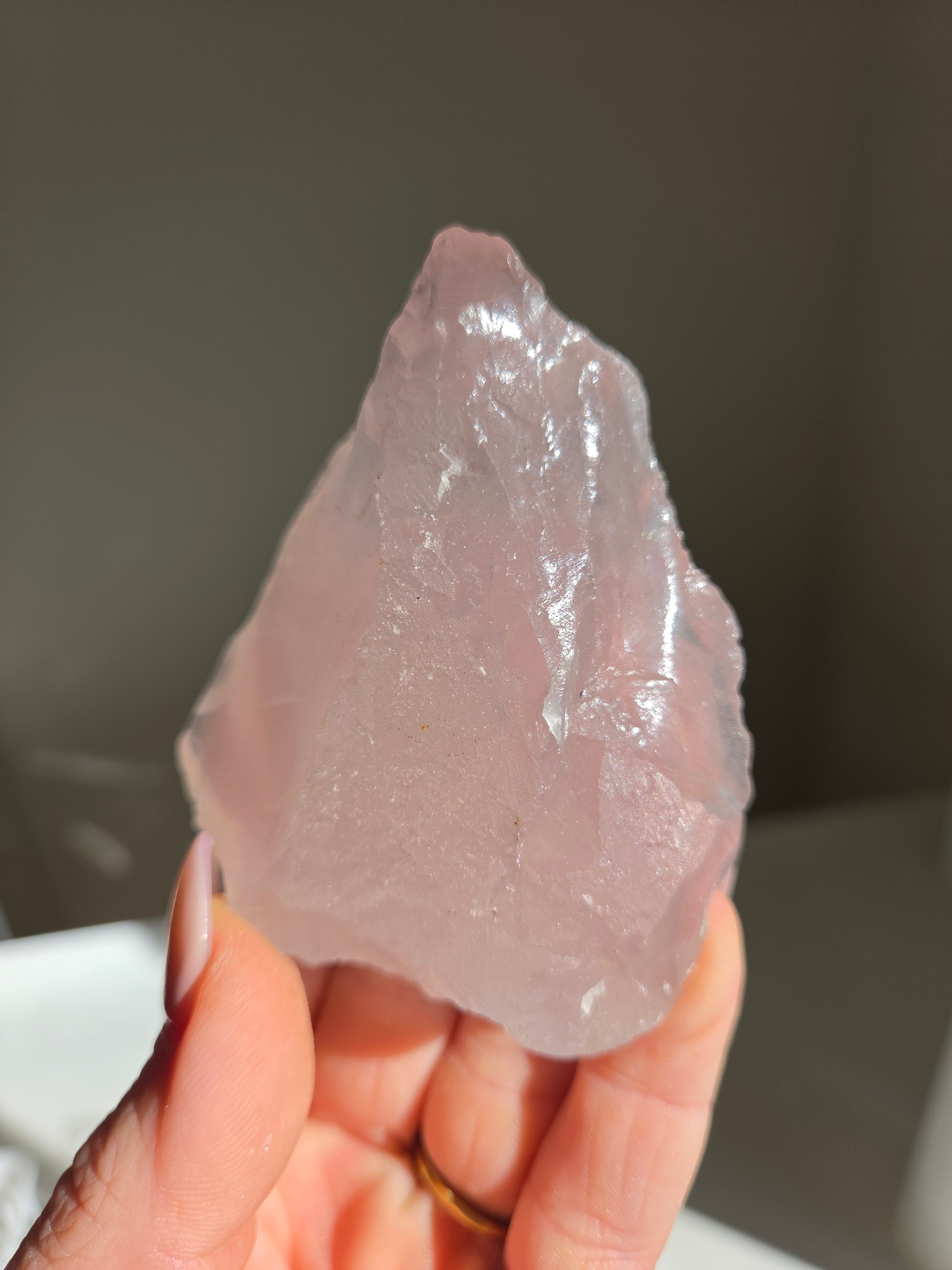 Lavender Raw Rose Quartz 024