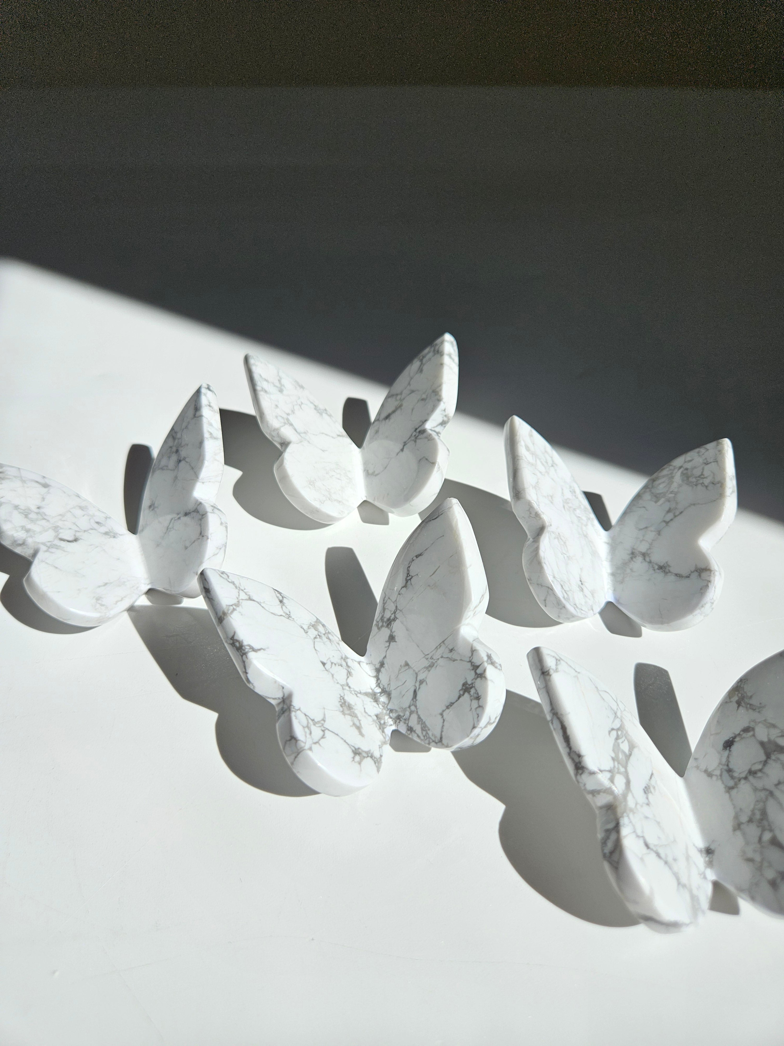 White Howlite Butterfly