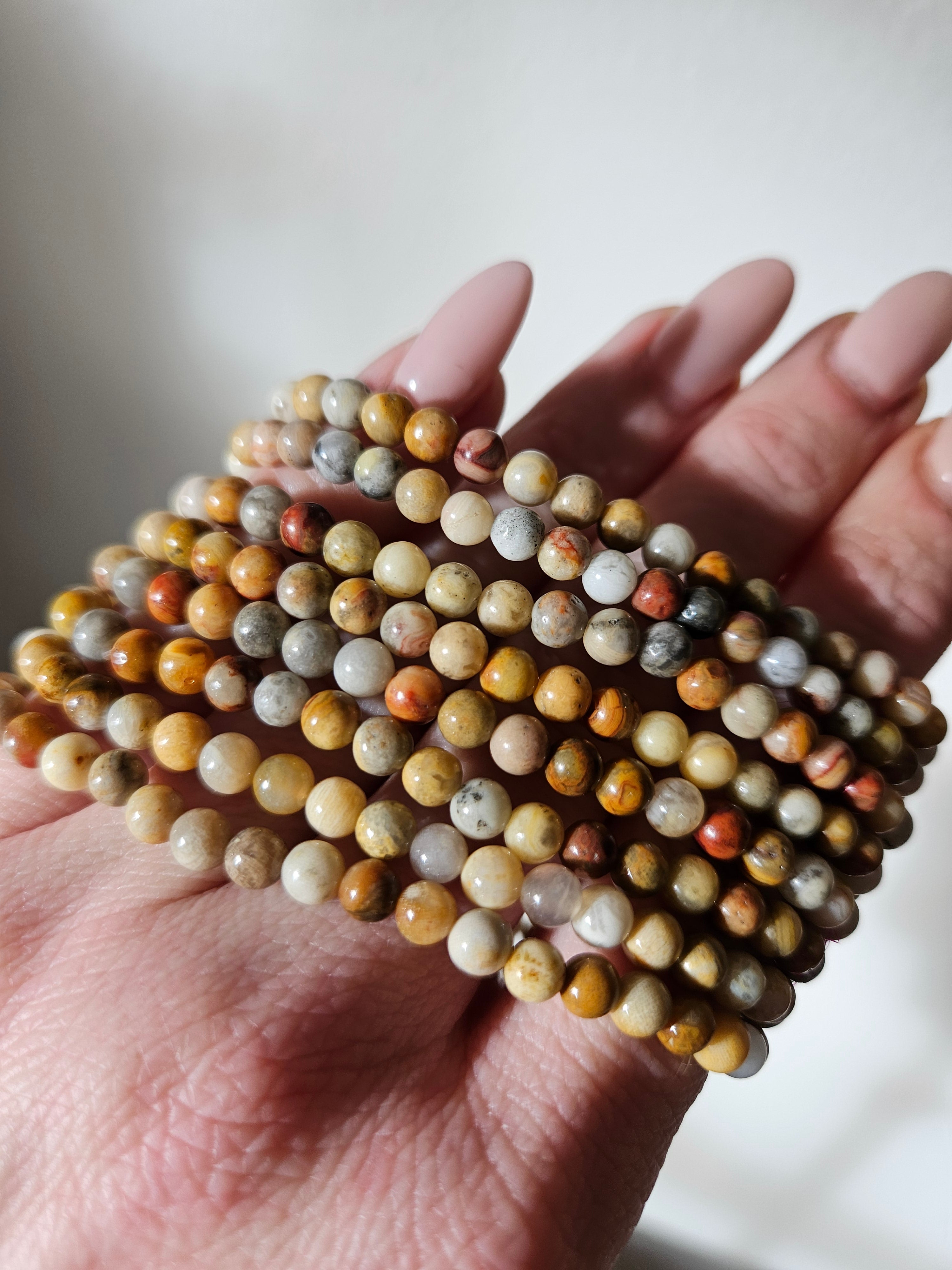 Crazy Lace Agate Bracelet | 4mm