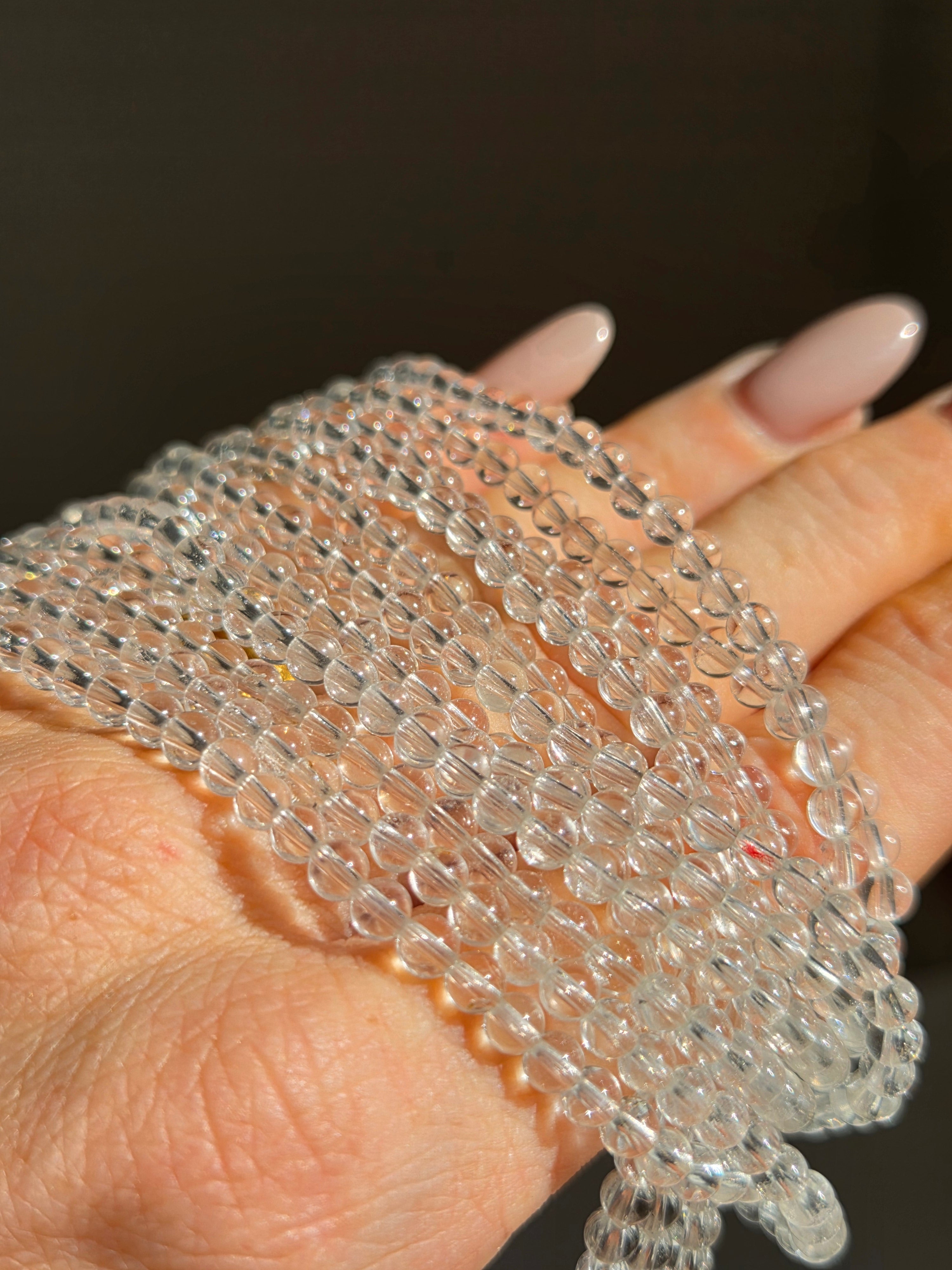 Quartz 3 wrap bracelet | 4mm