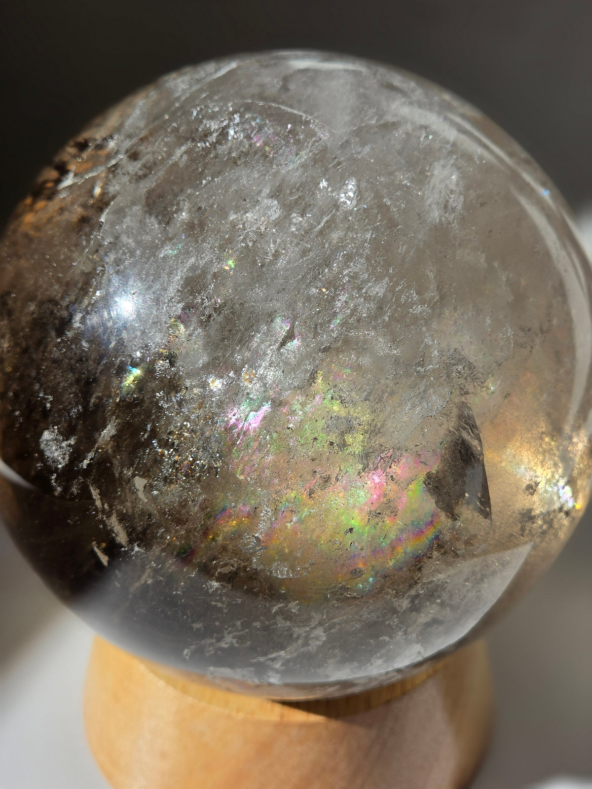 Smoky Quartz statement Sphere