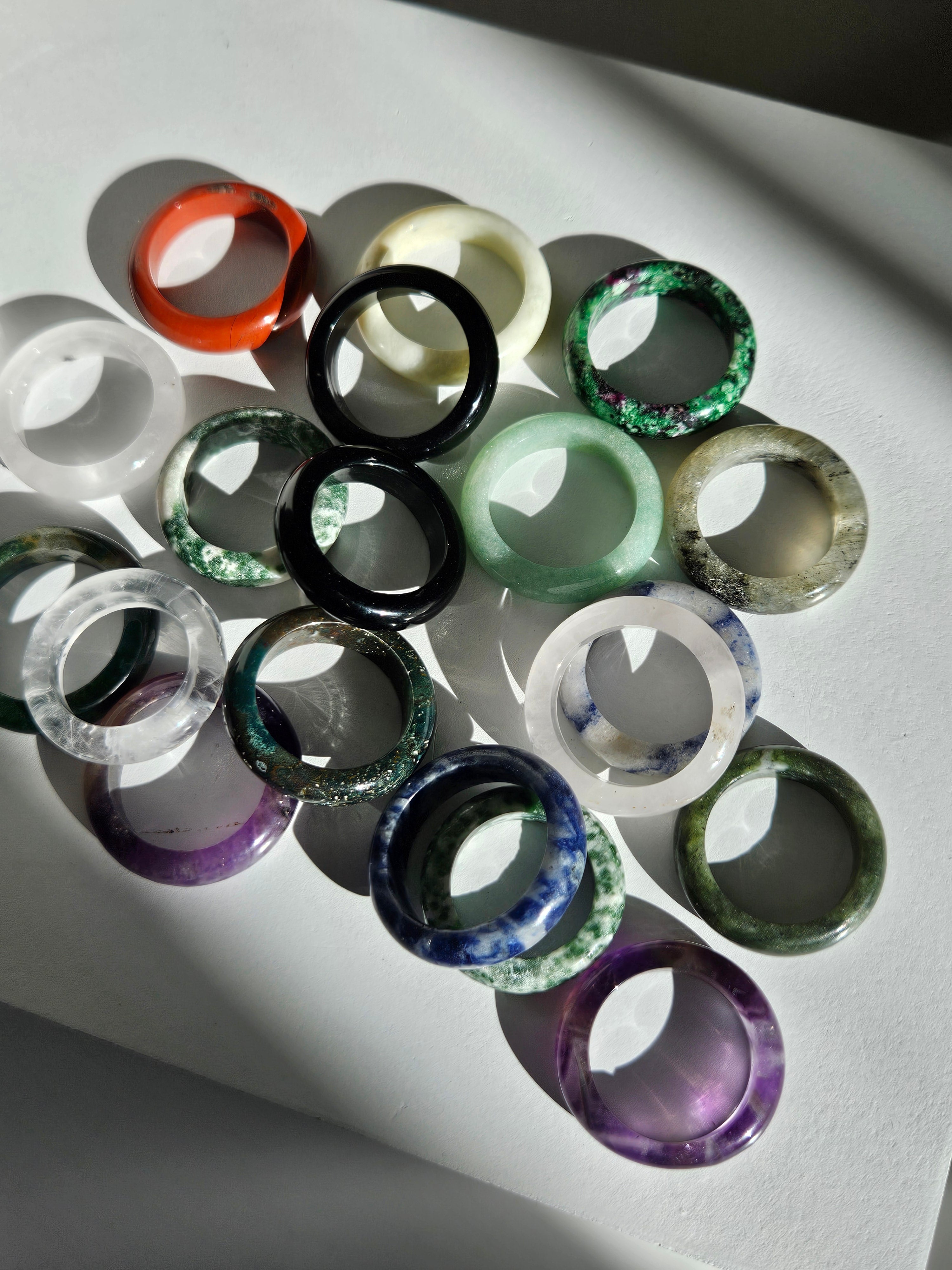 Mixed Crystal Sphere Stand Set
