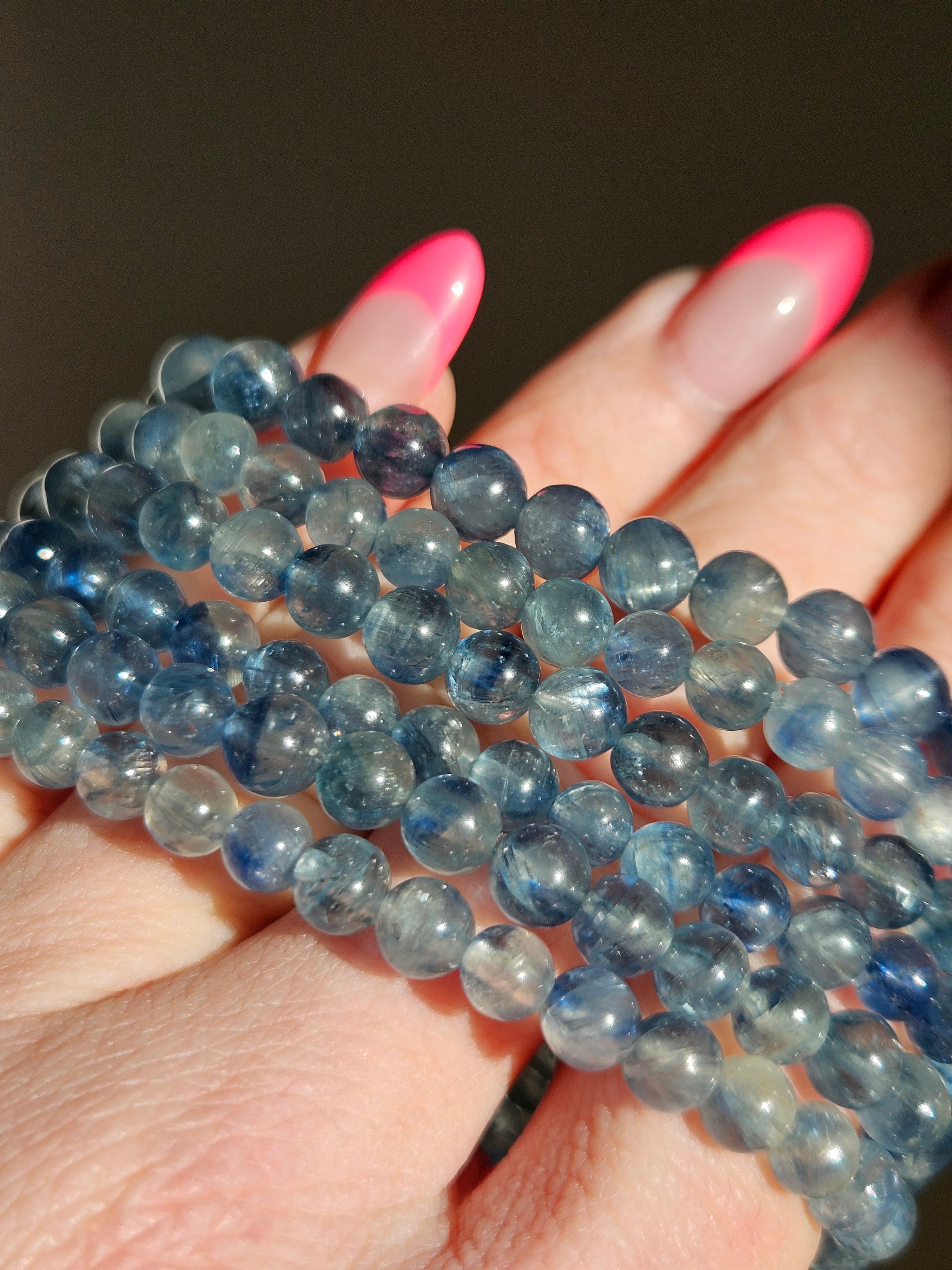 Teal Kyanite Bracelet | 6mm