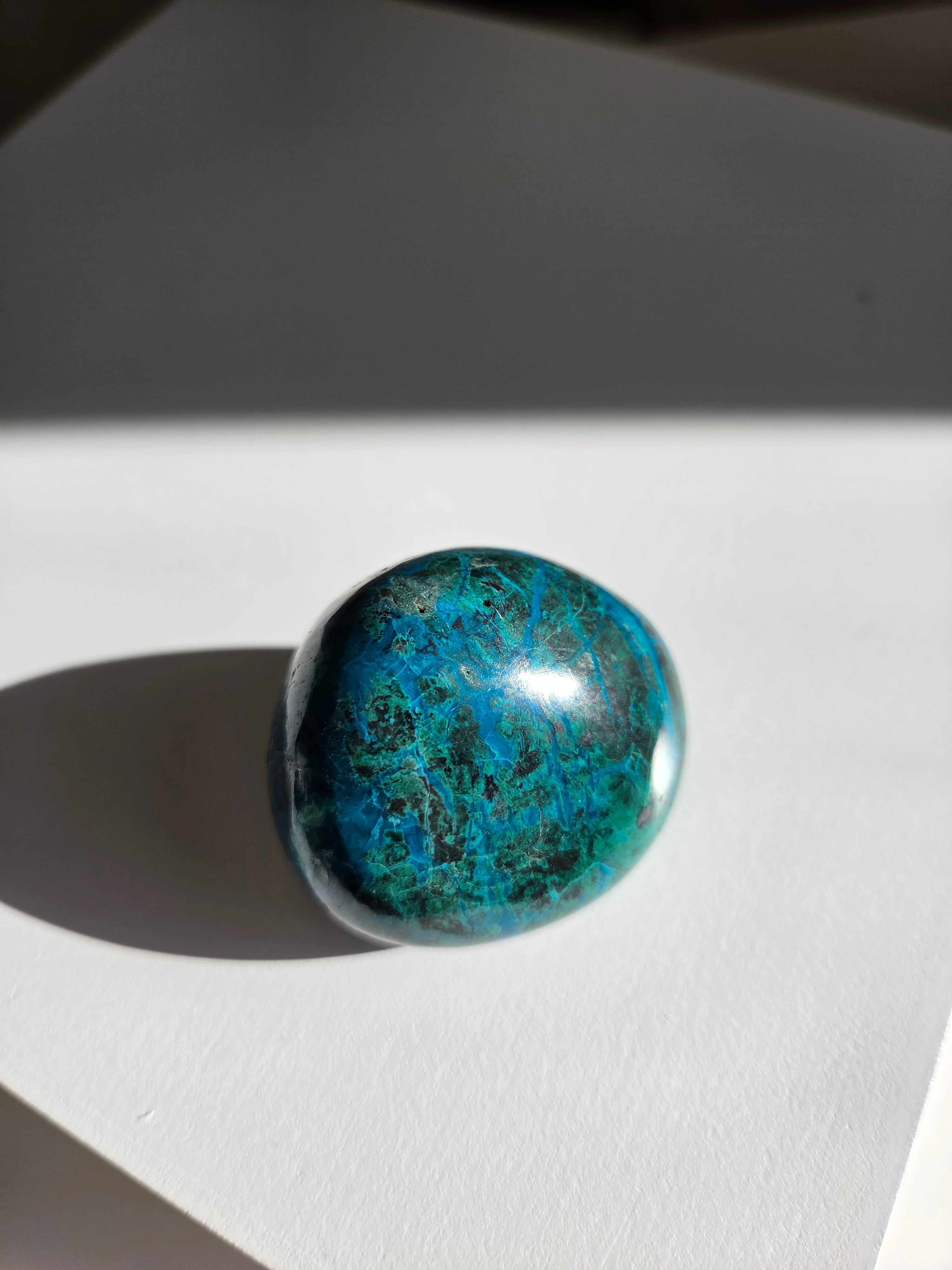 Malachite x Chrysocolla Pebble 005