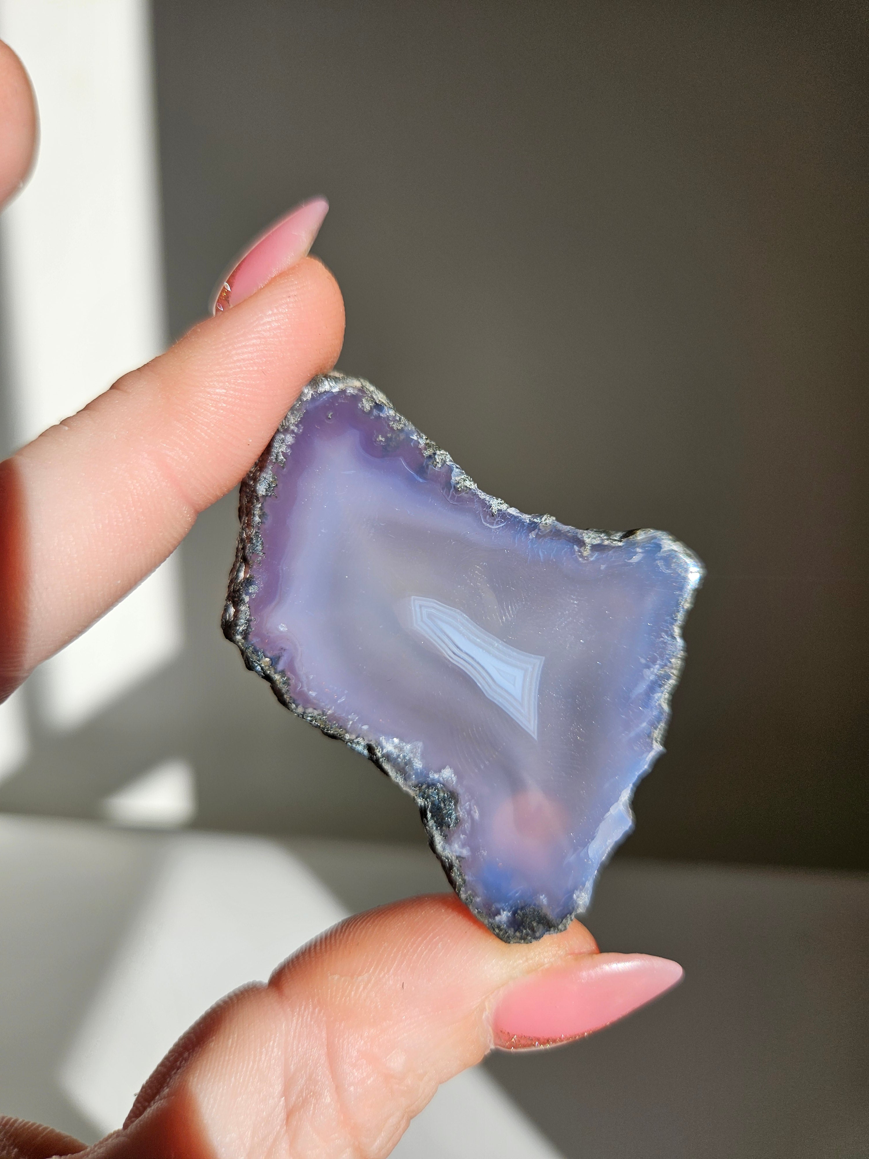Purple Moss Agate Slab 008