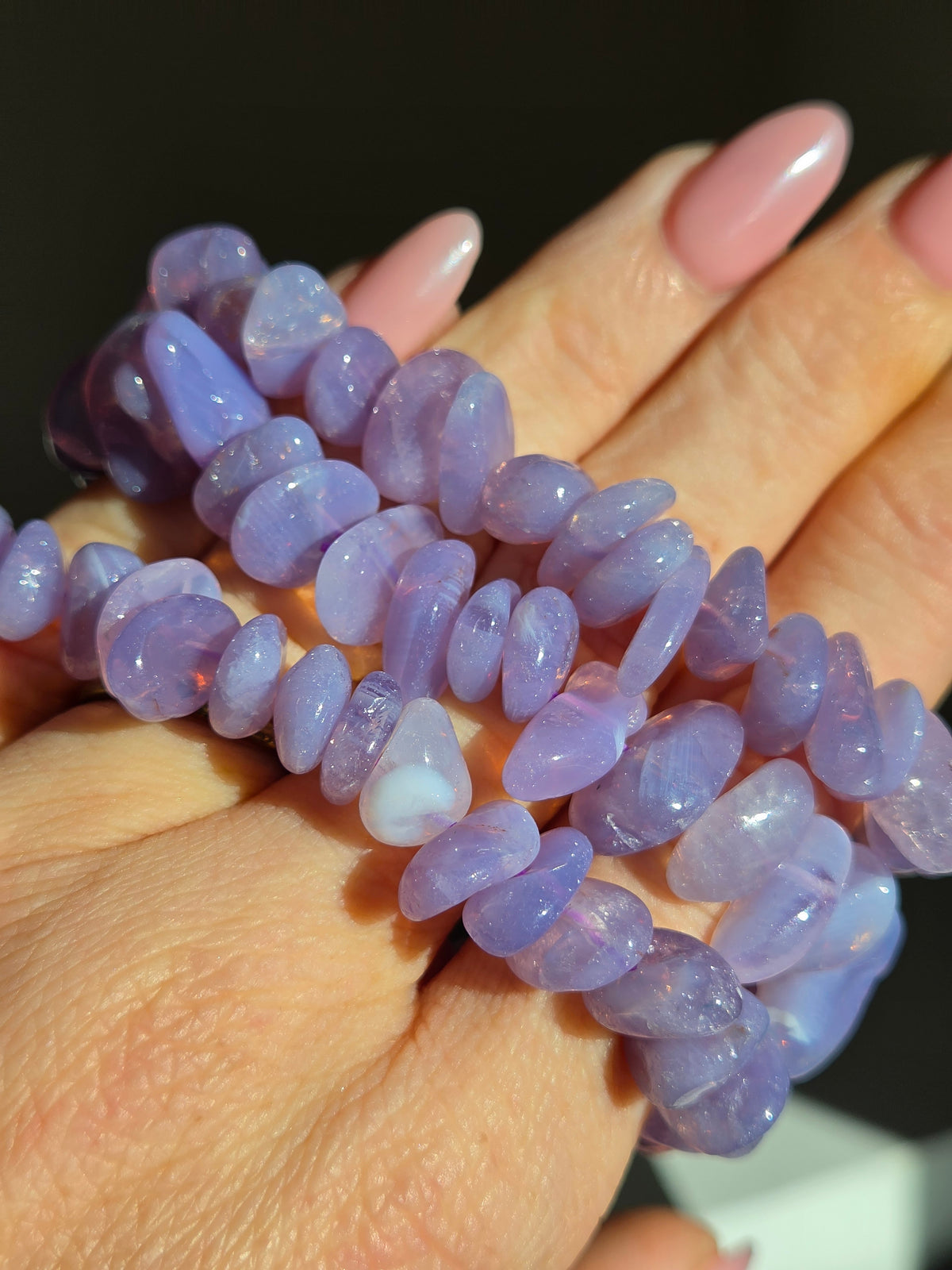 Lavender Quartz bracelet | chips
