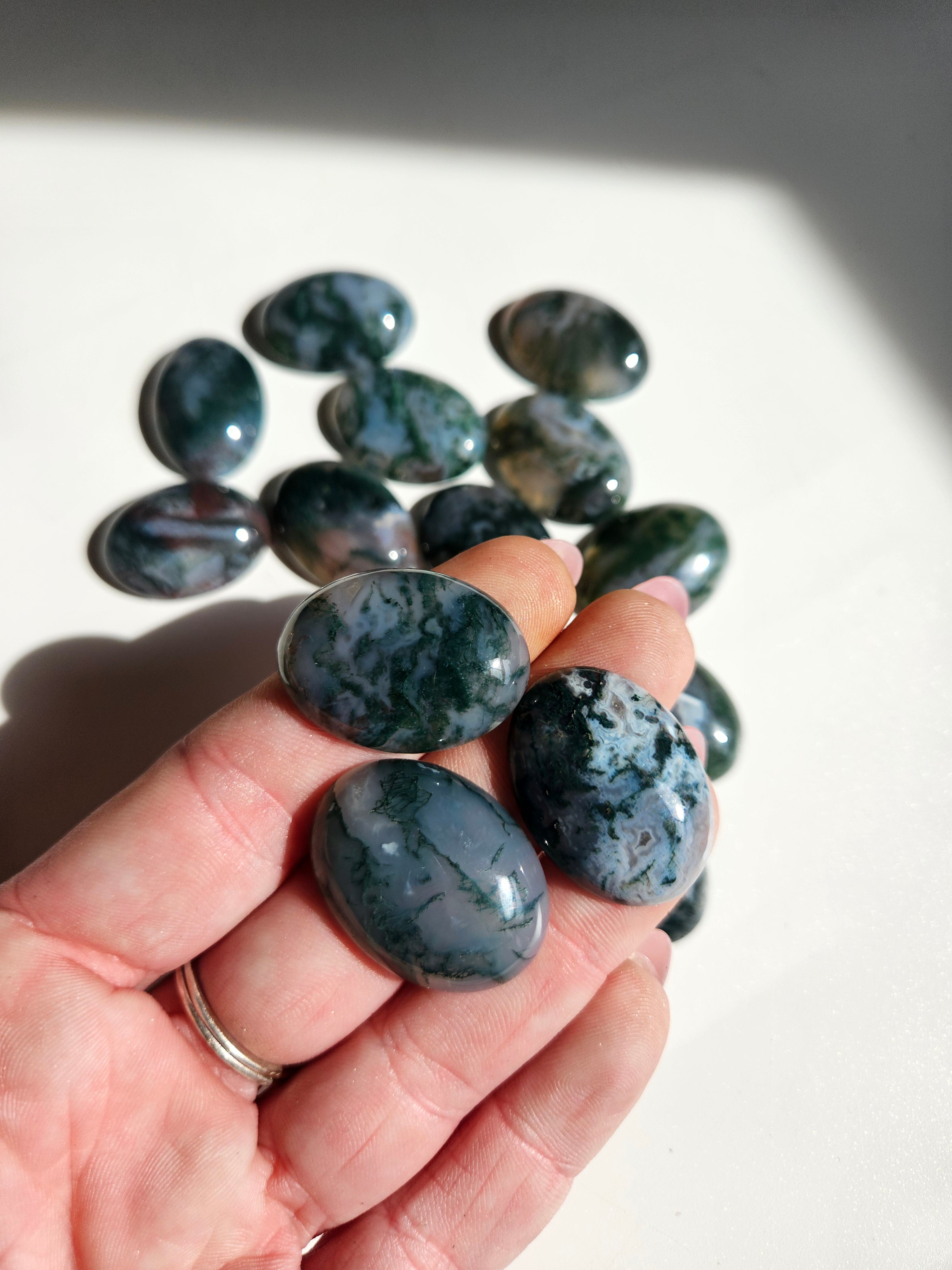 Moss Agate Cabochon