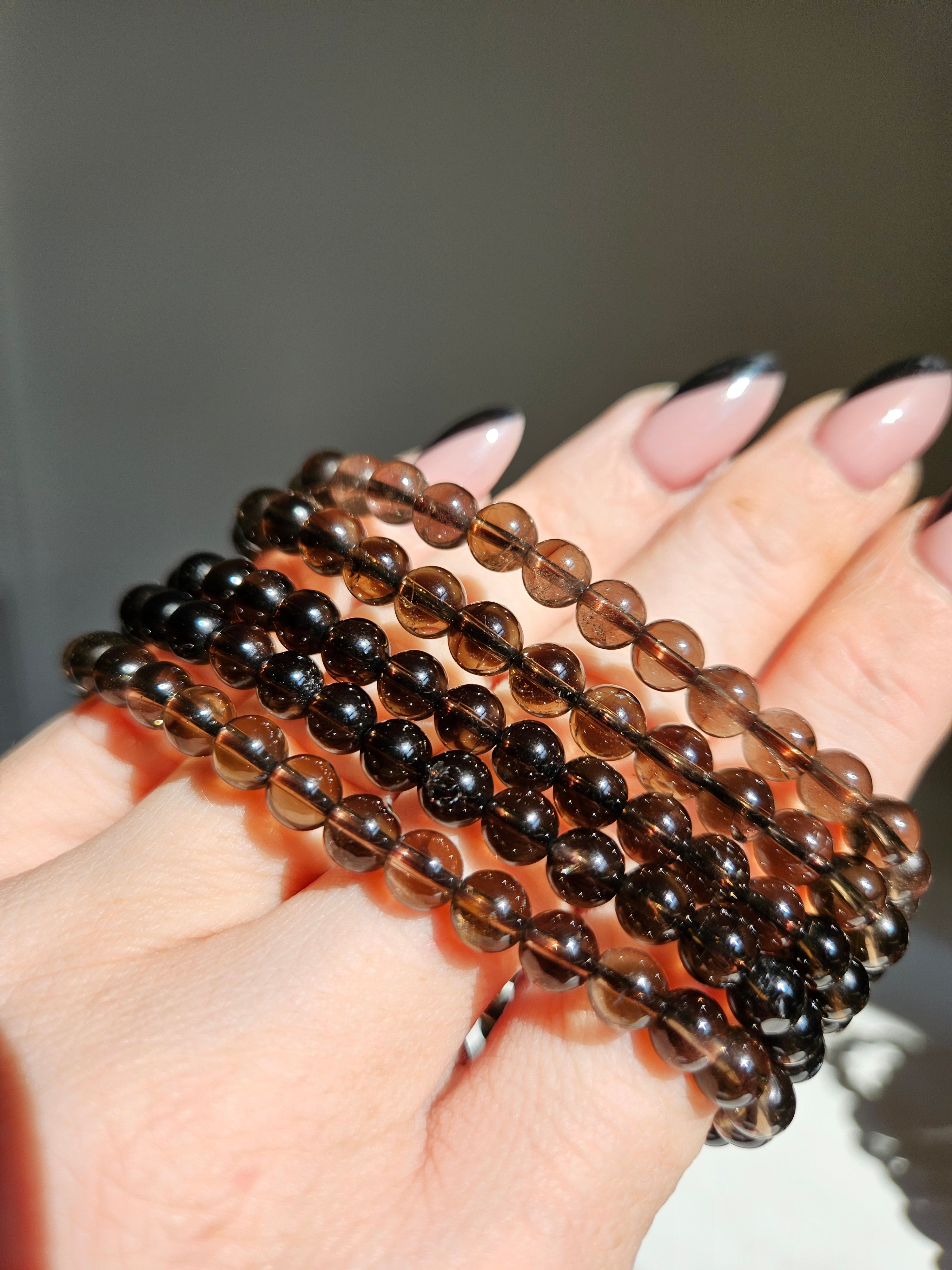 Smoky Quartz bracelet | 6mm