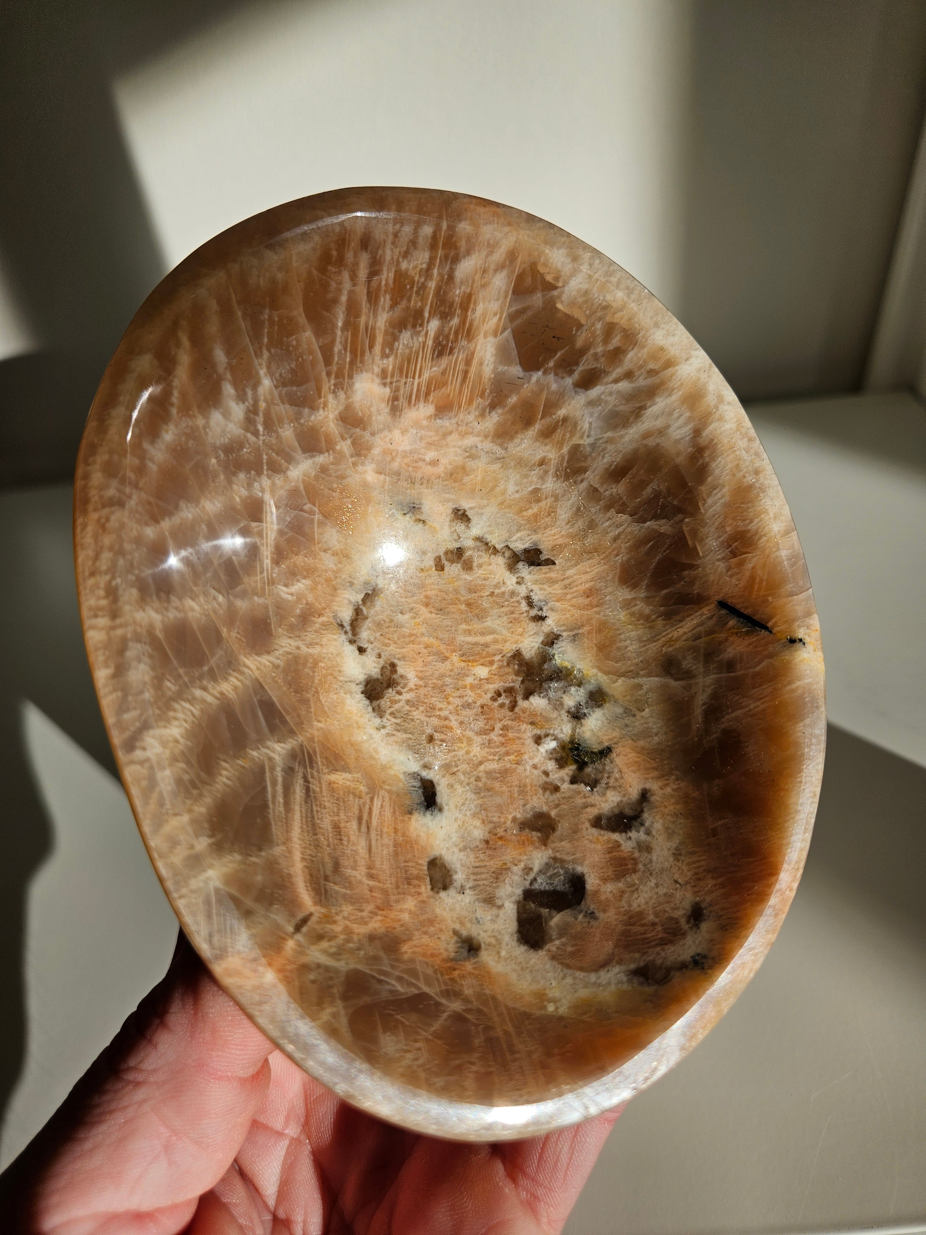 Peach Moonstone x Smoky Quartz Bowl 001