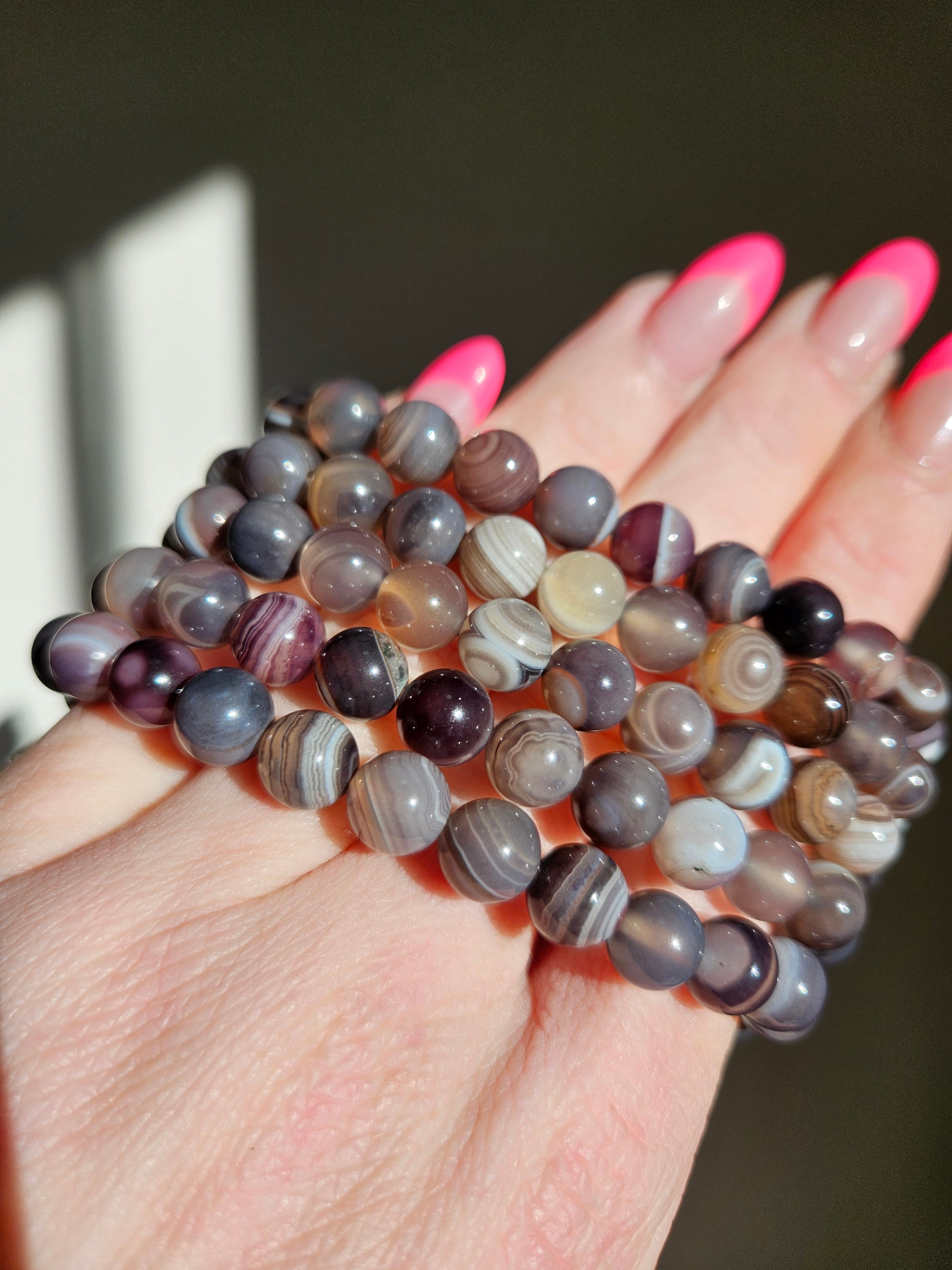 Silk Agate Bracelet | 8mm