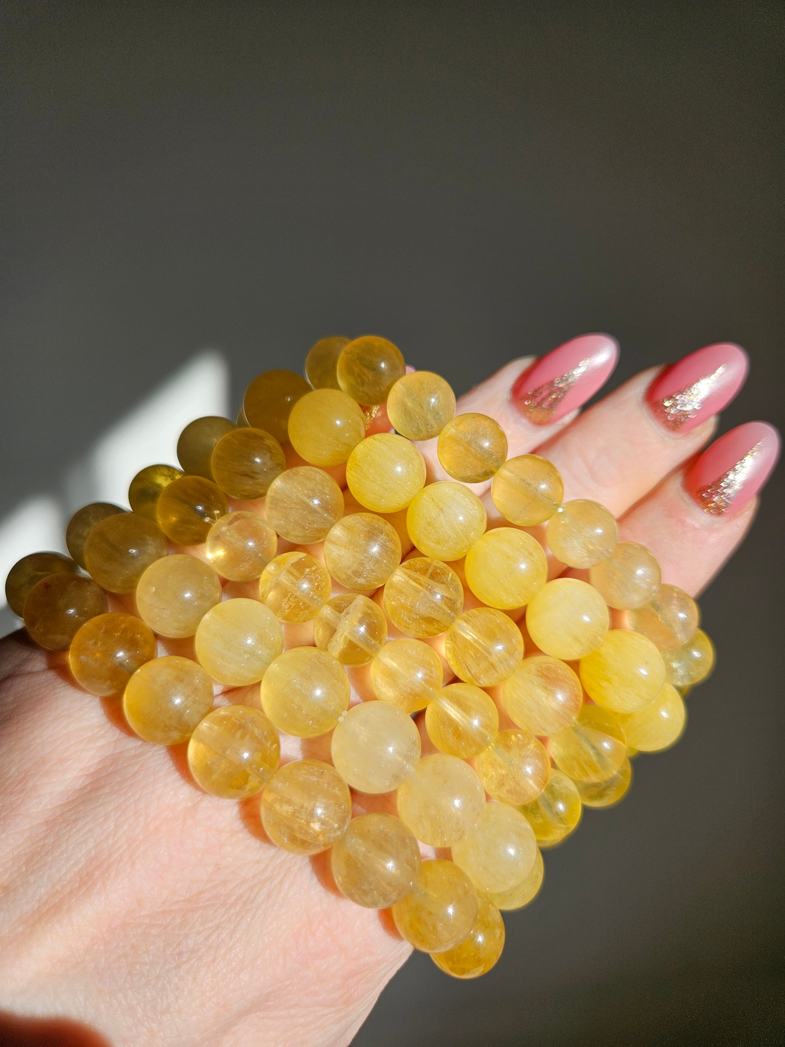 Yellow Fluorite Bracelet | 10-11.5mm