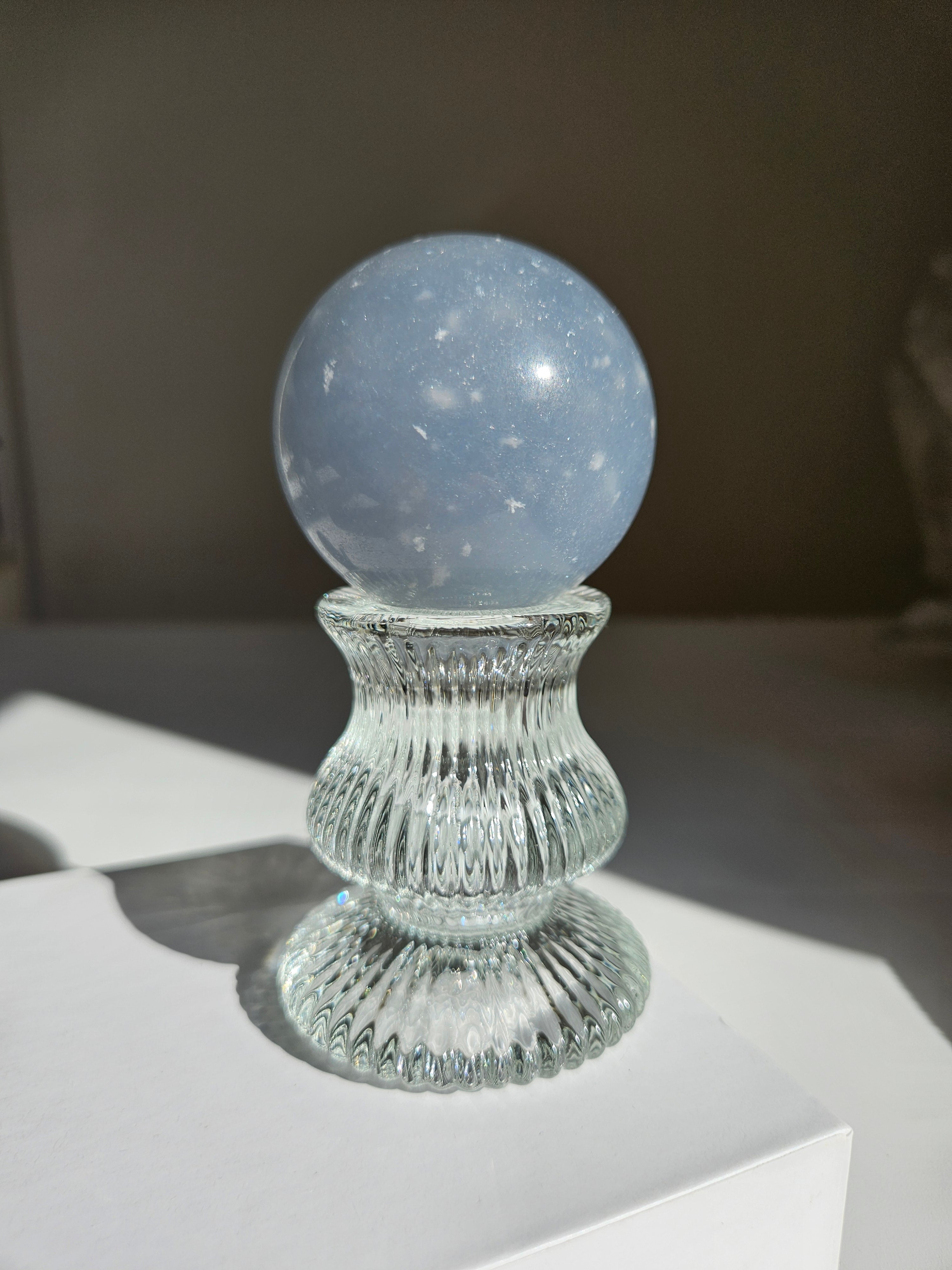 Snowflake Angelite Sphere 004