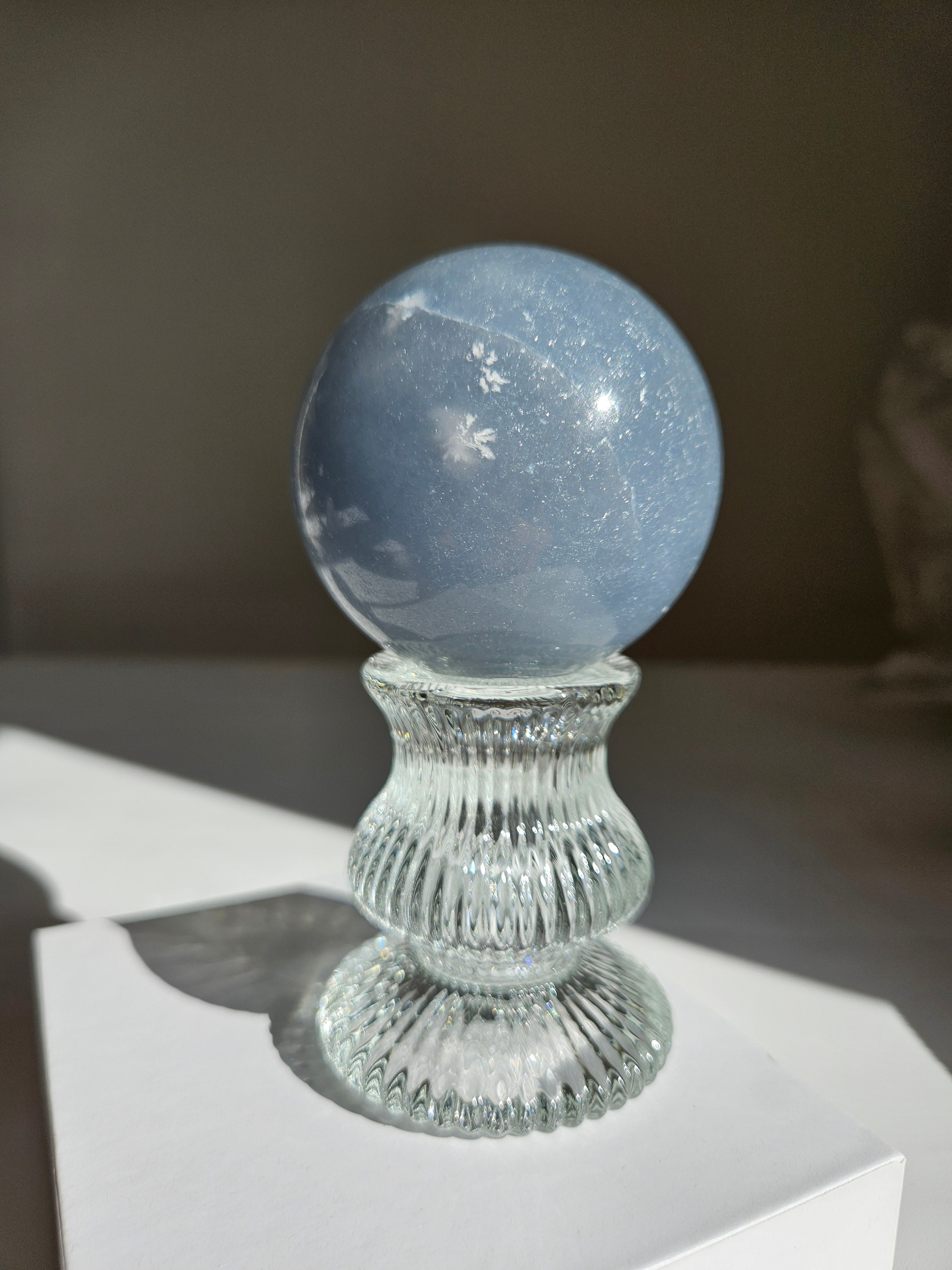 Snowflake Angelite Sphere 001