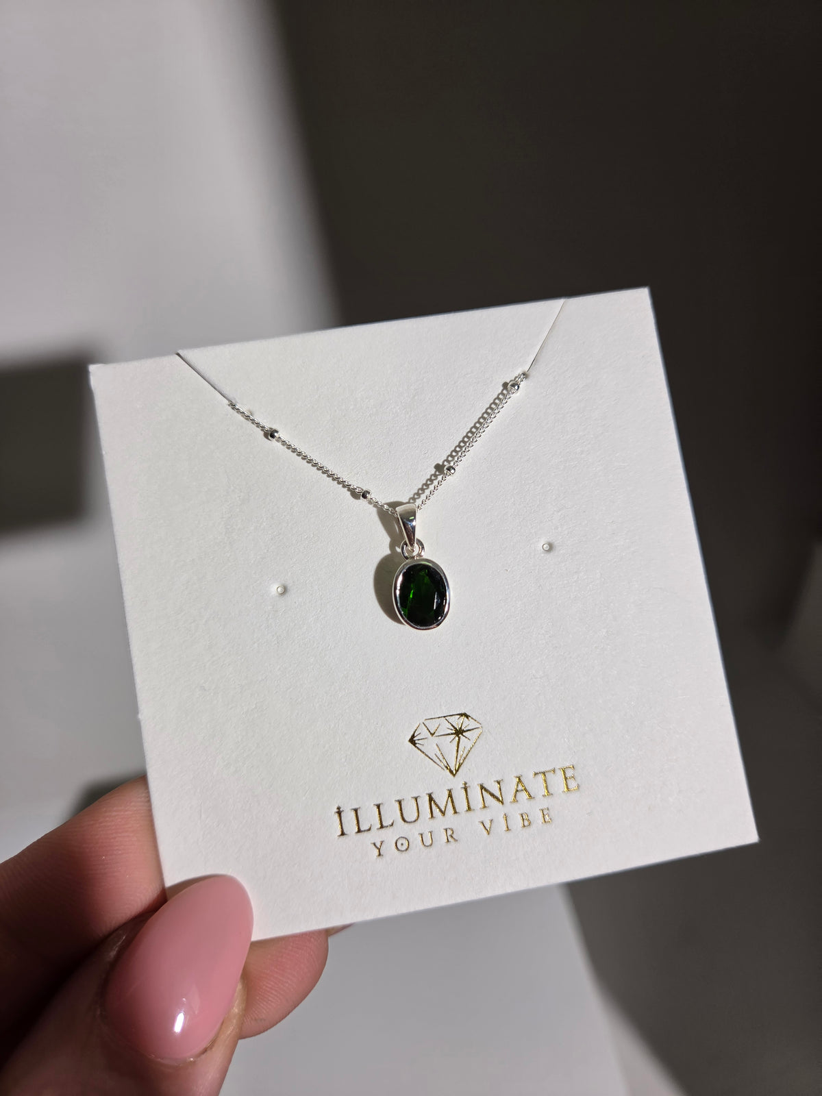 Chrome Diopside Necklace 002