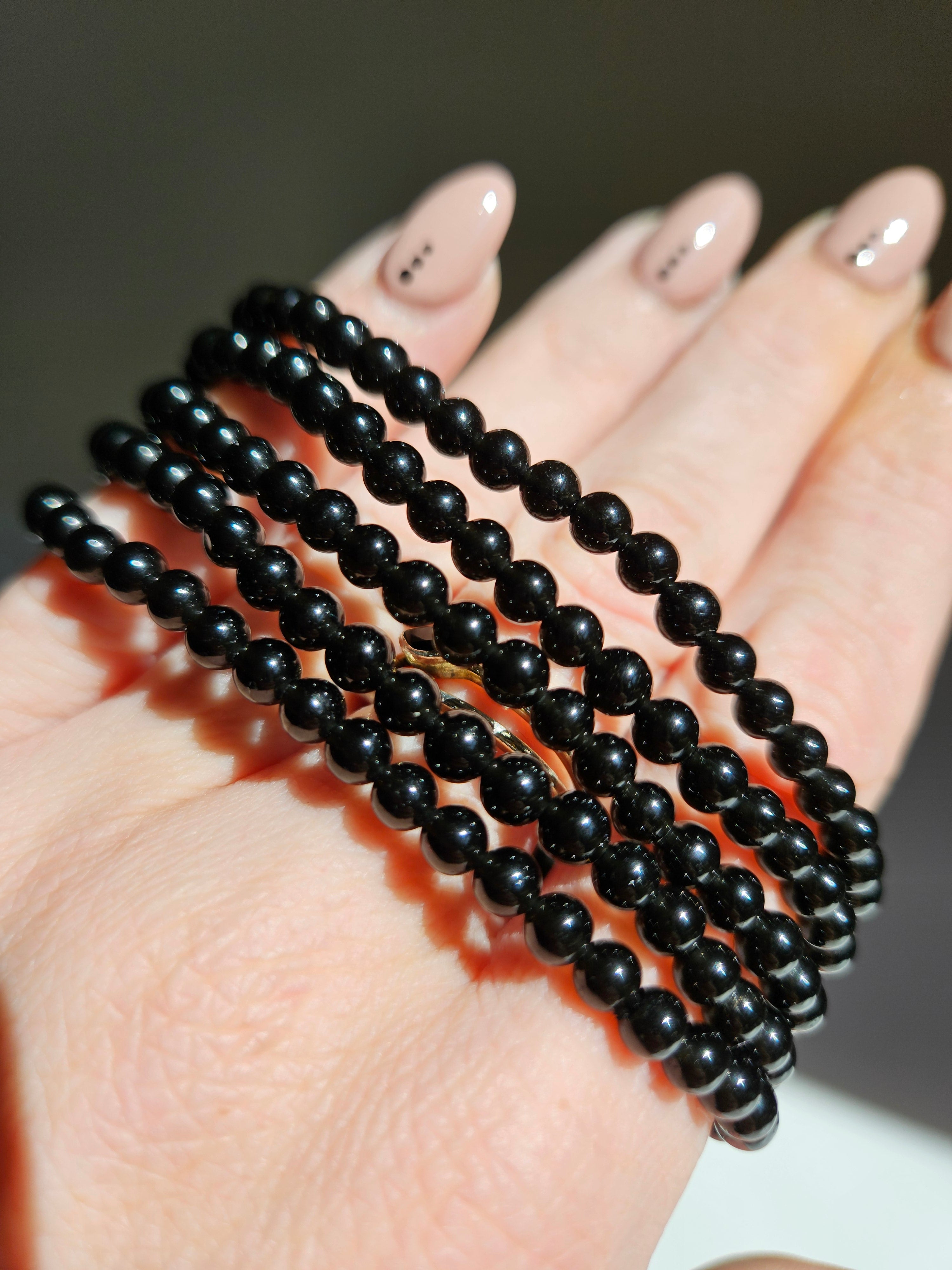 Obsidian Bracelet | 4mm