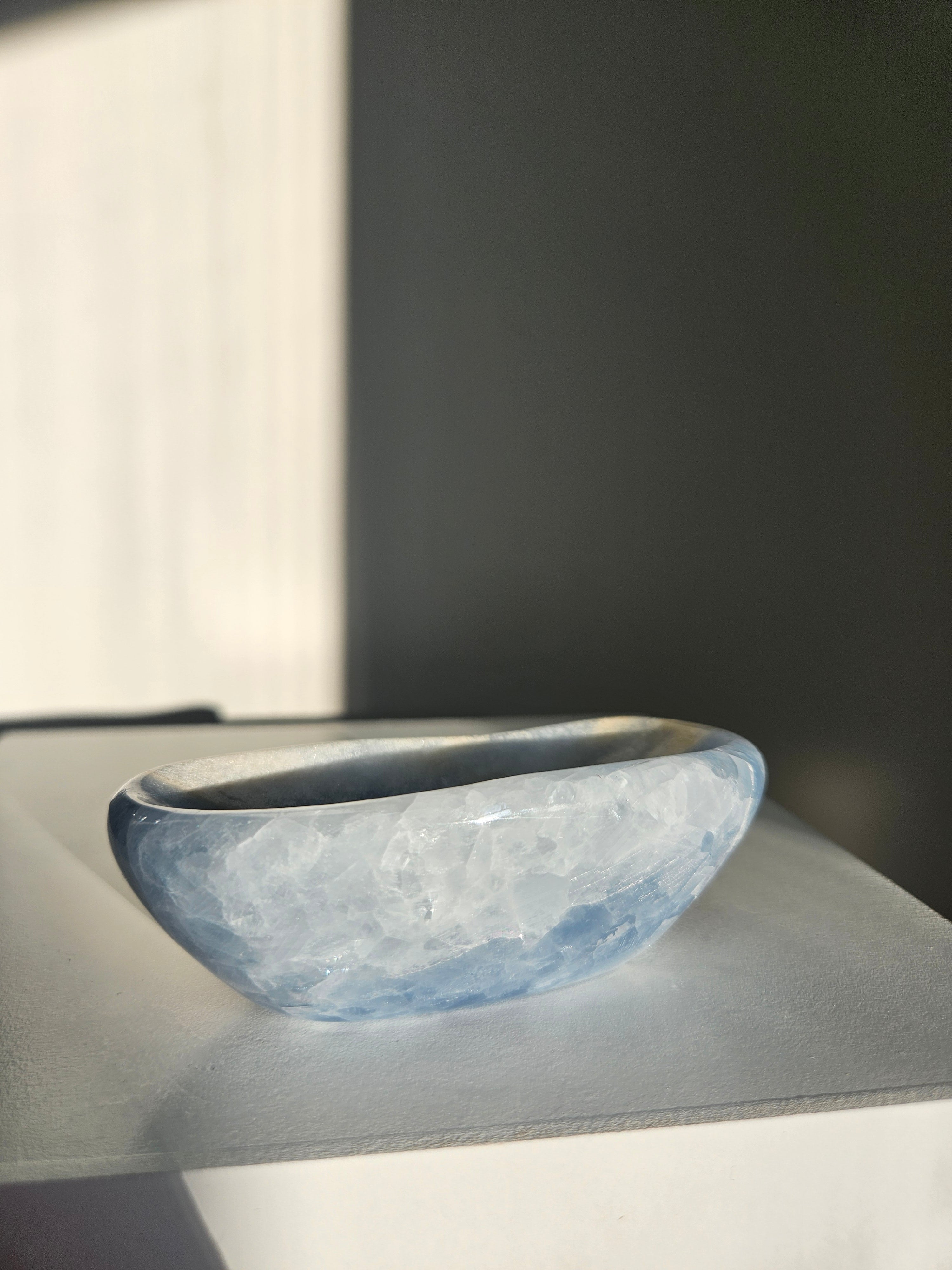 Blue Calcite Bowl 004