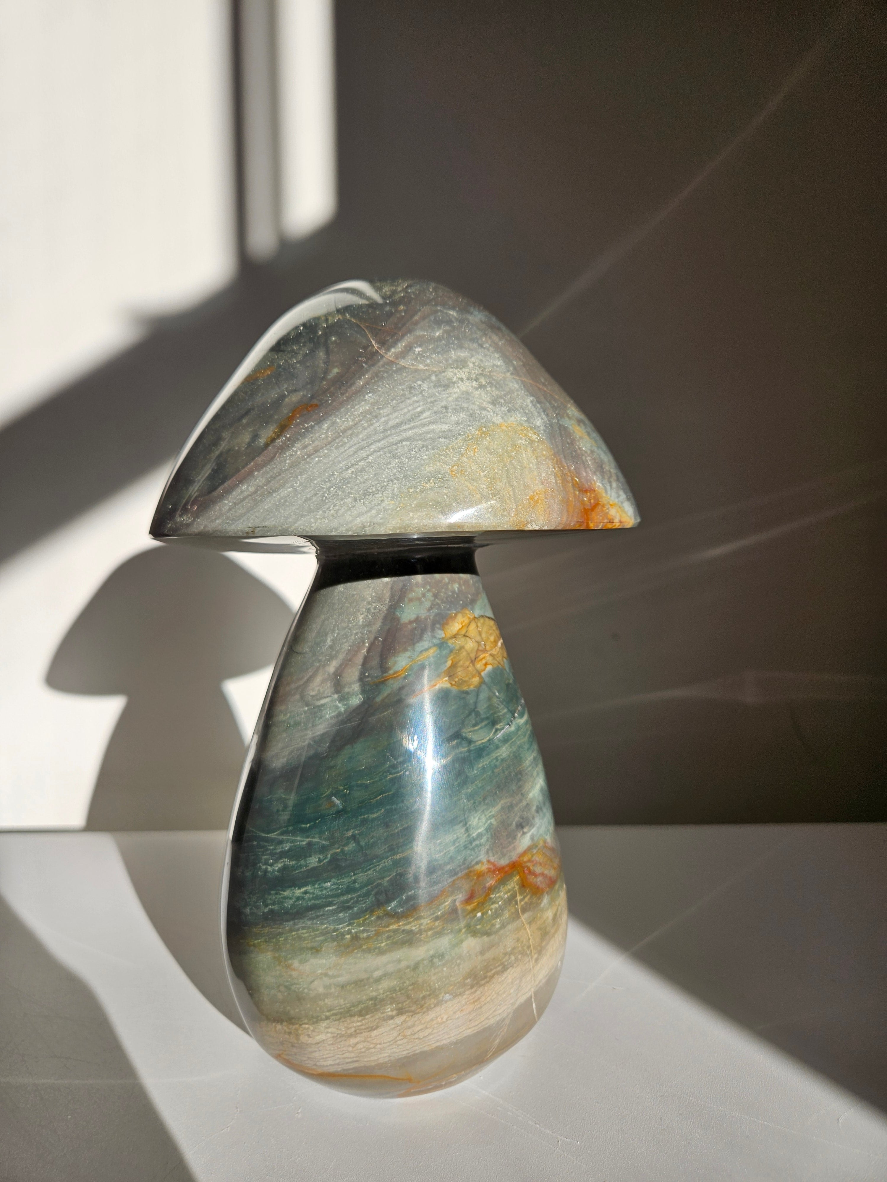 Polychrome Jasper Statement Mushroom 001