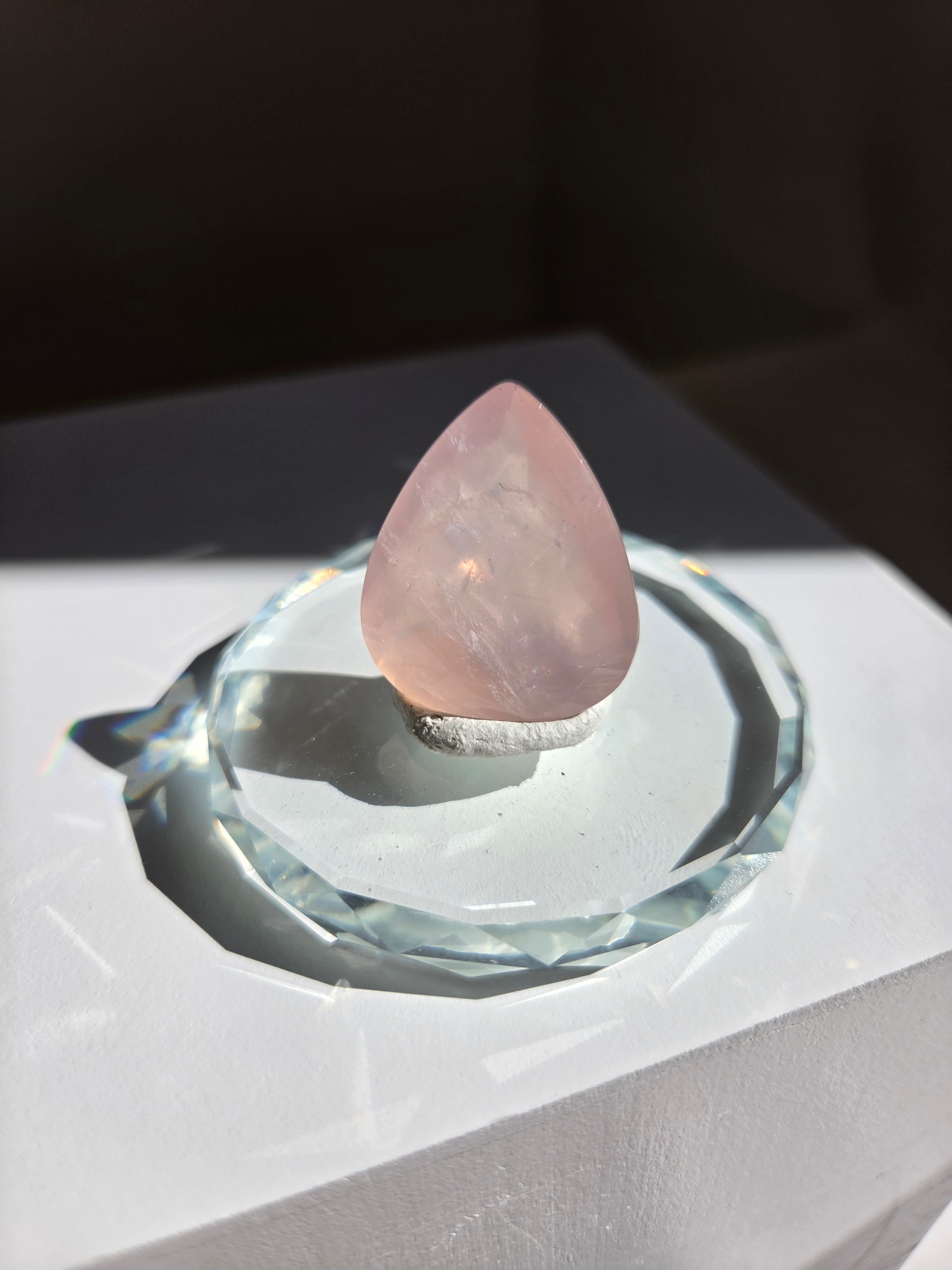 Faceted Rose Quartz 008