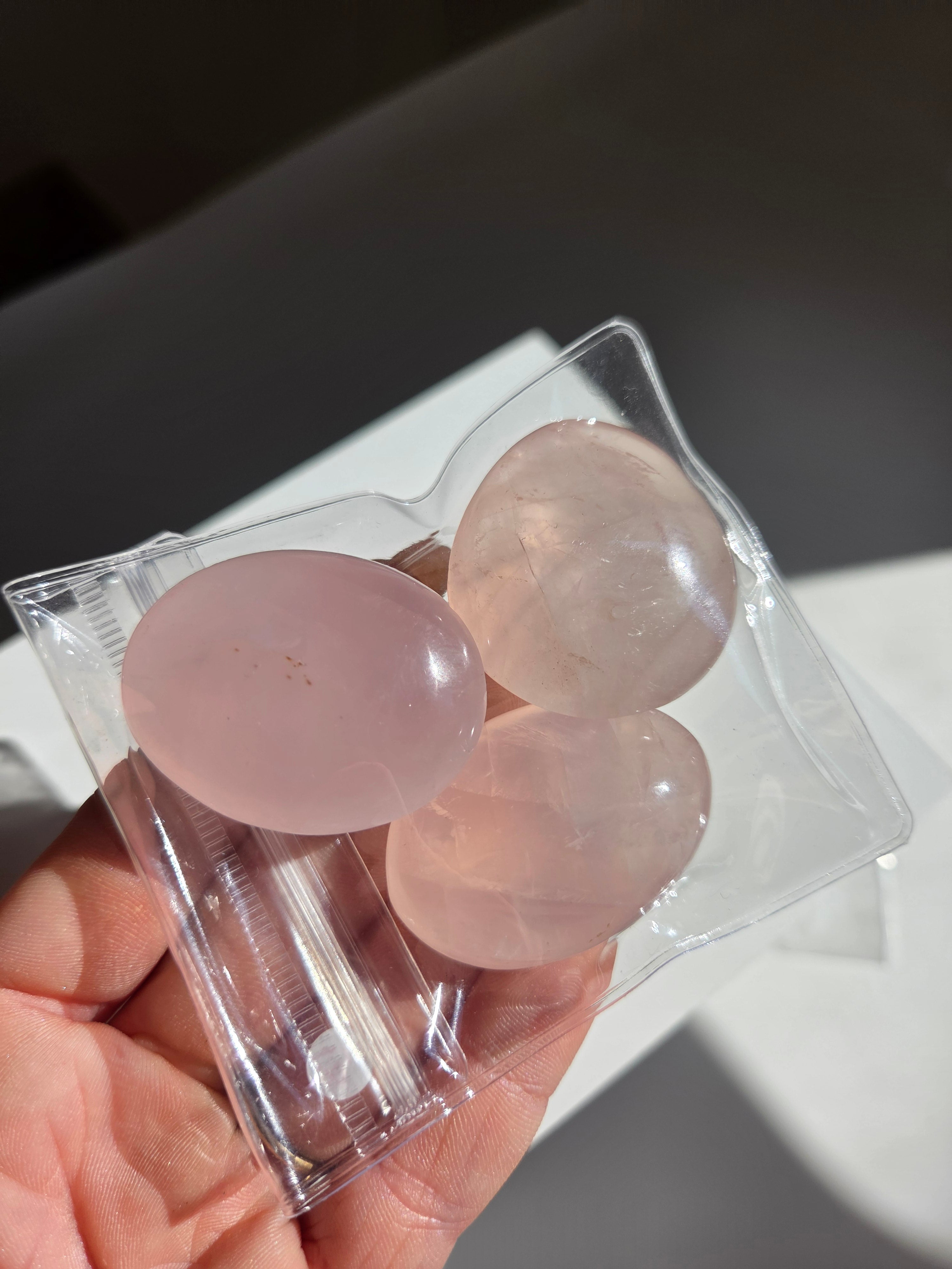 Rose Quartz Palmstone Set 007