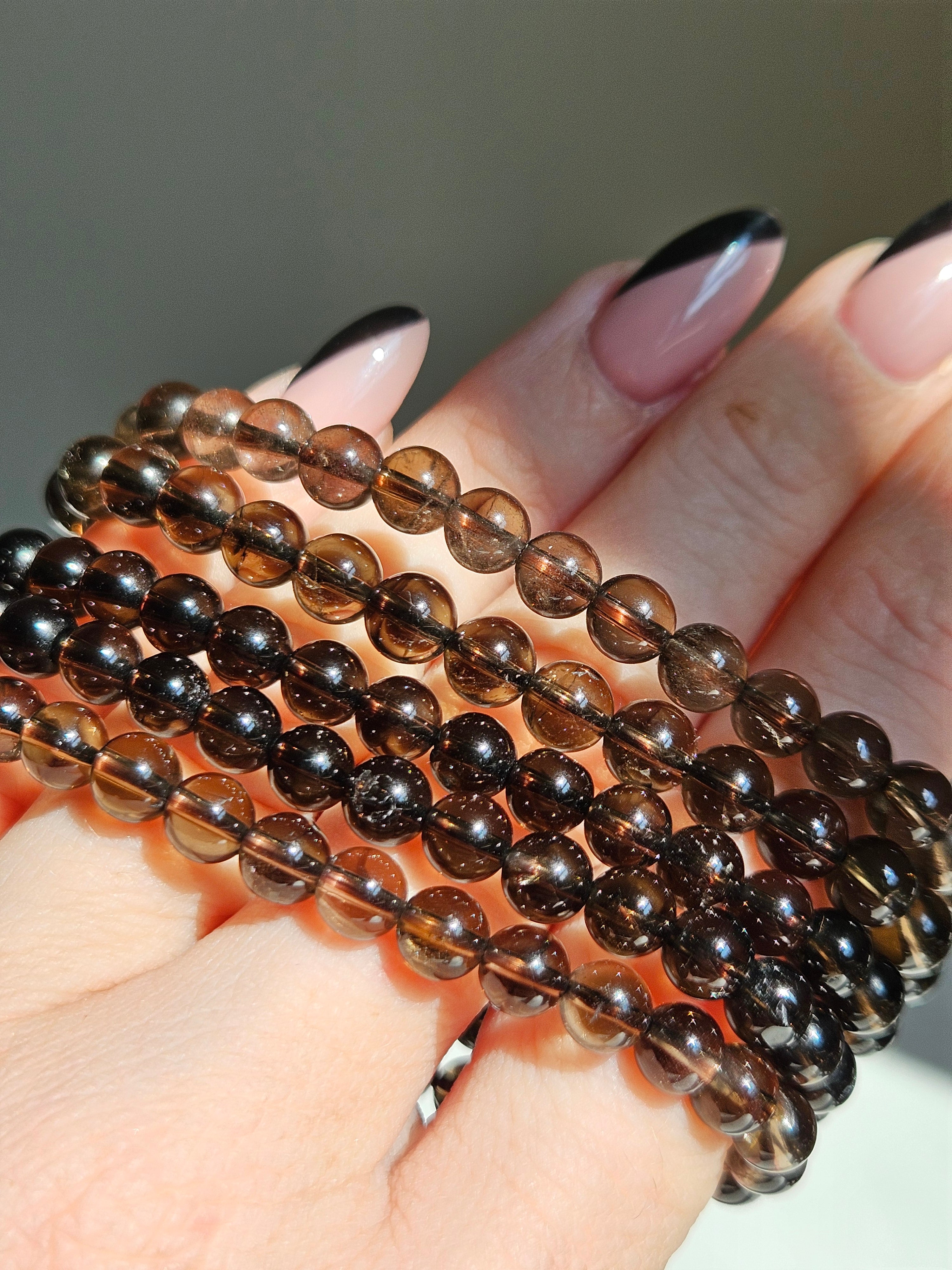 Smoky Quartz bracelet | 6mm