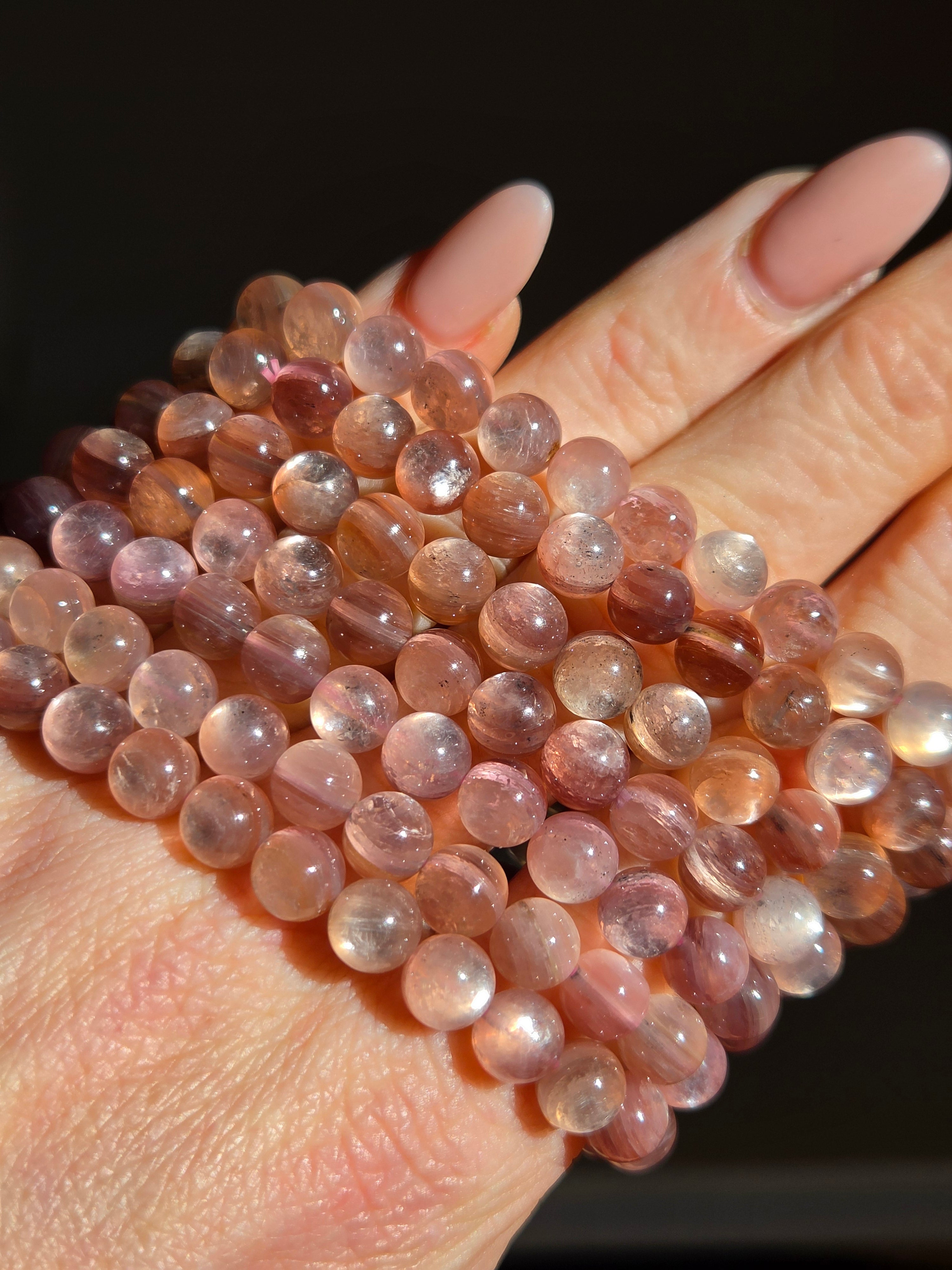 Pink Gem Lepidolite Bracelet | 6mm