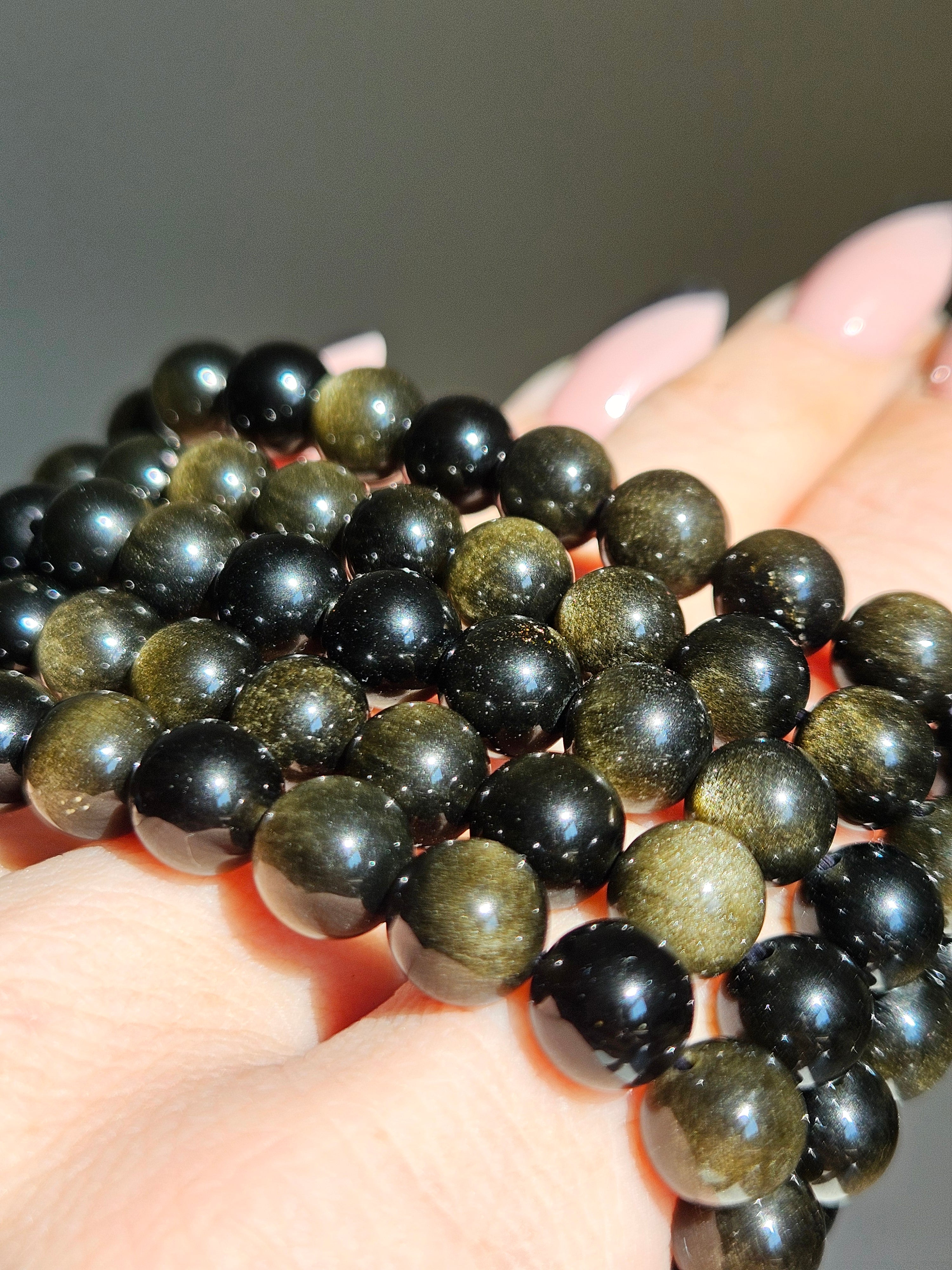 Golden Obsidian Bracelet | 8mm