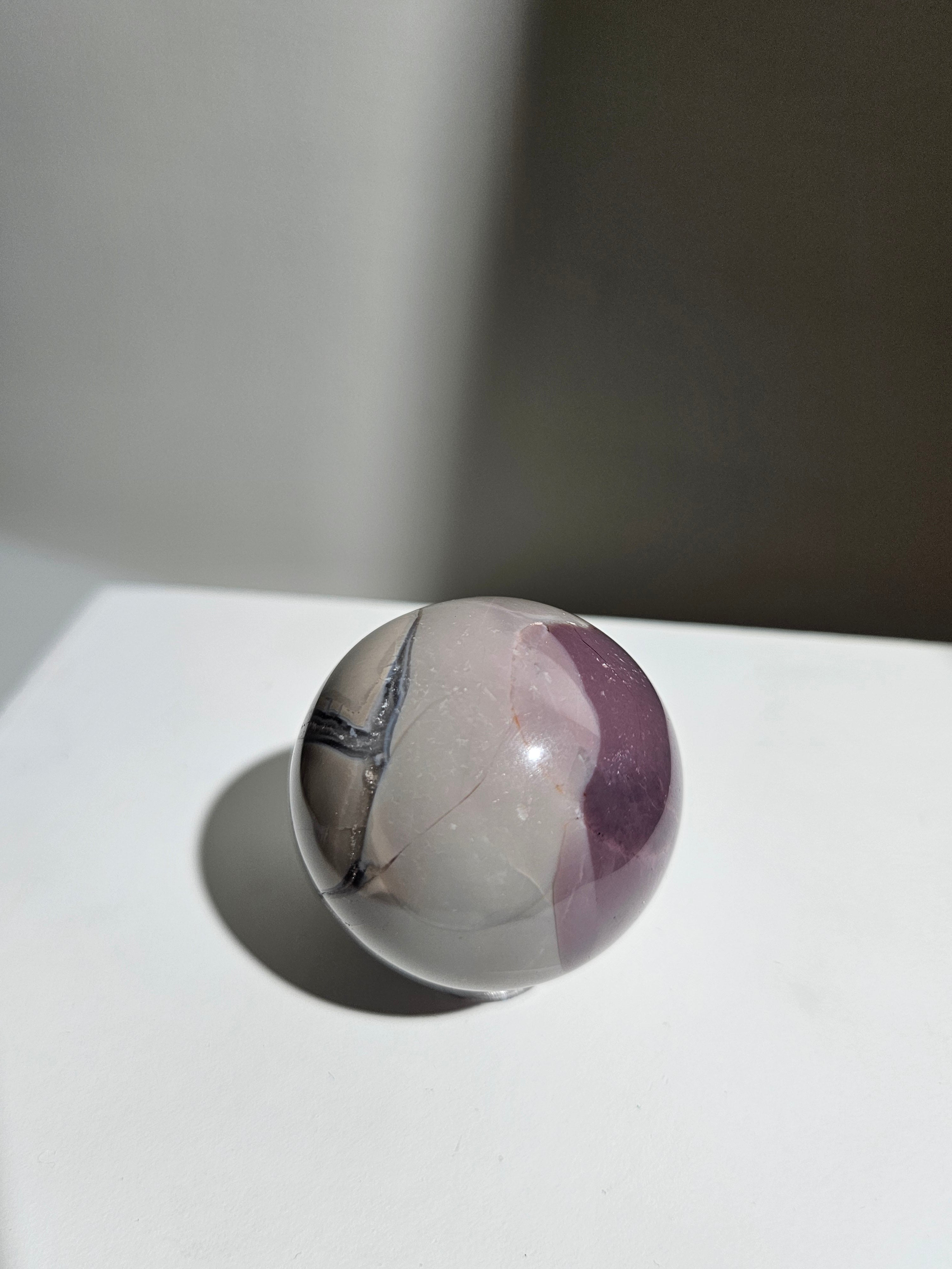 Hyacinth jasper sphere 006