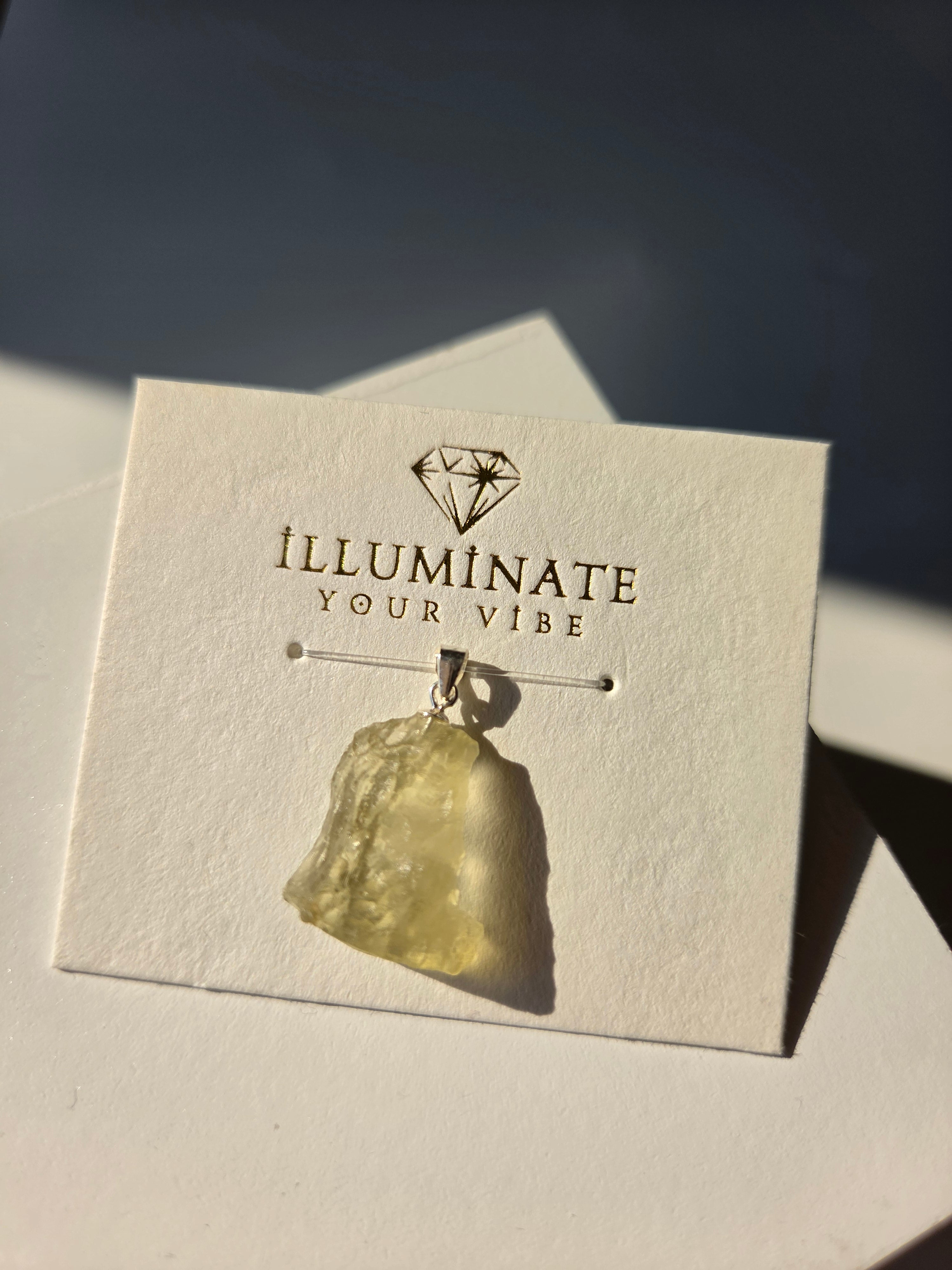 Libyan Desert Glass pendant 002