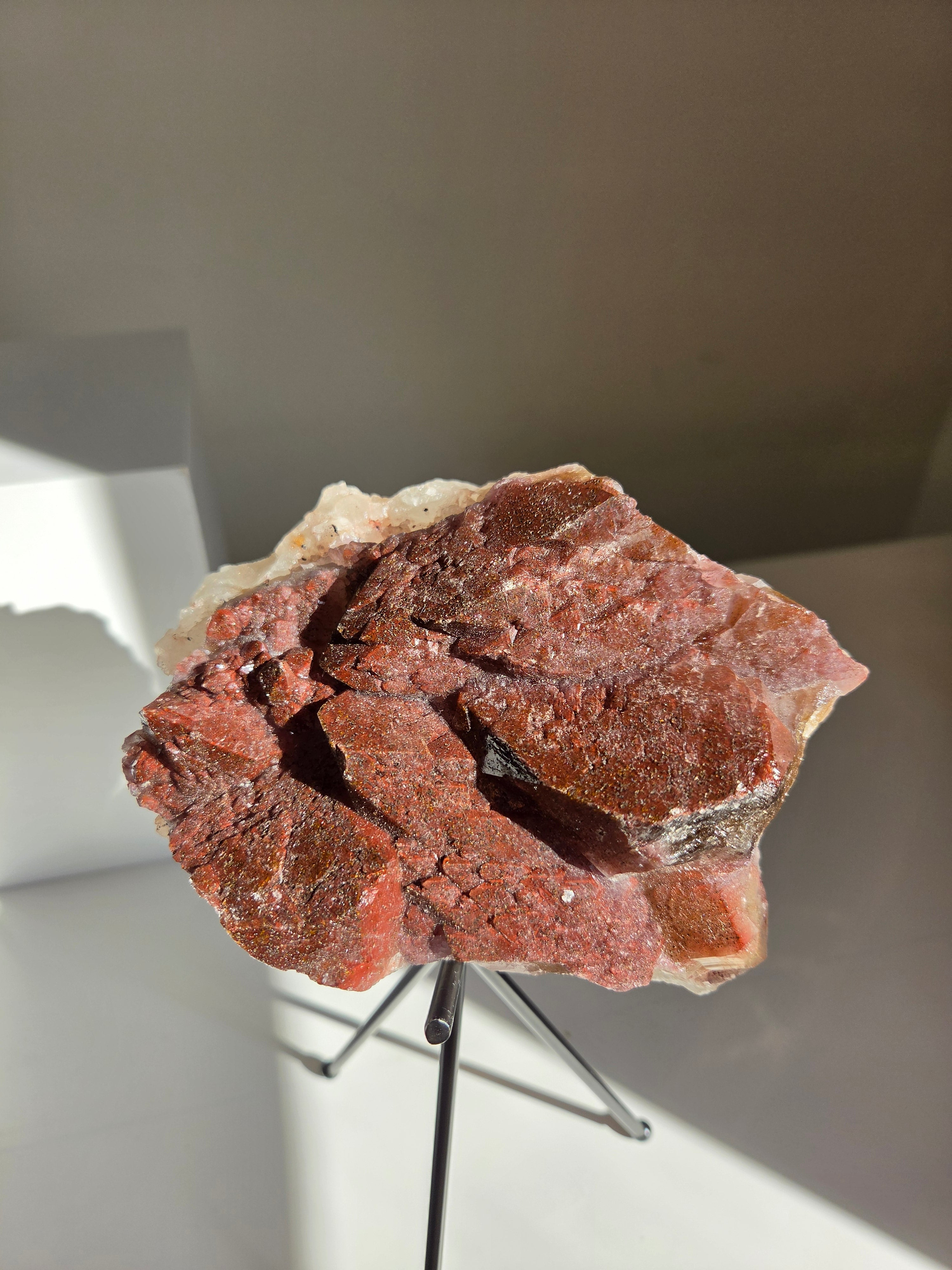 Hematite on Quartz x Amethyst 009