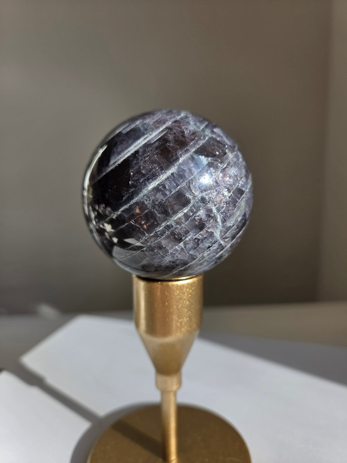 Iolite x Sunstone Sphere 005