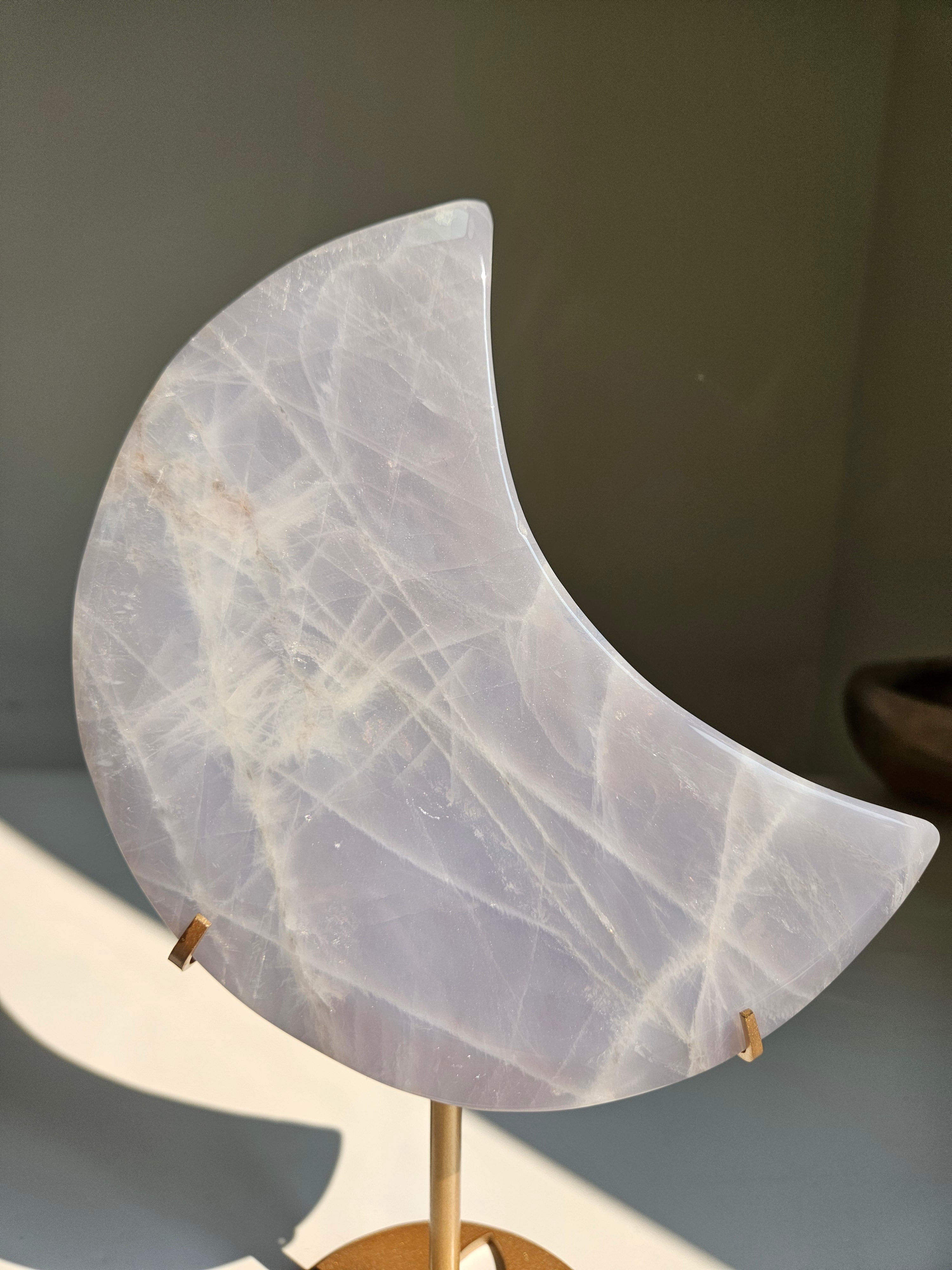 Blue Rose Quartz Moon 001