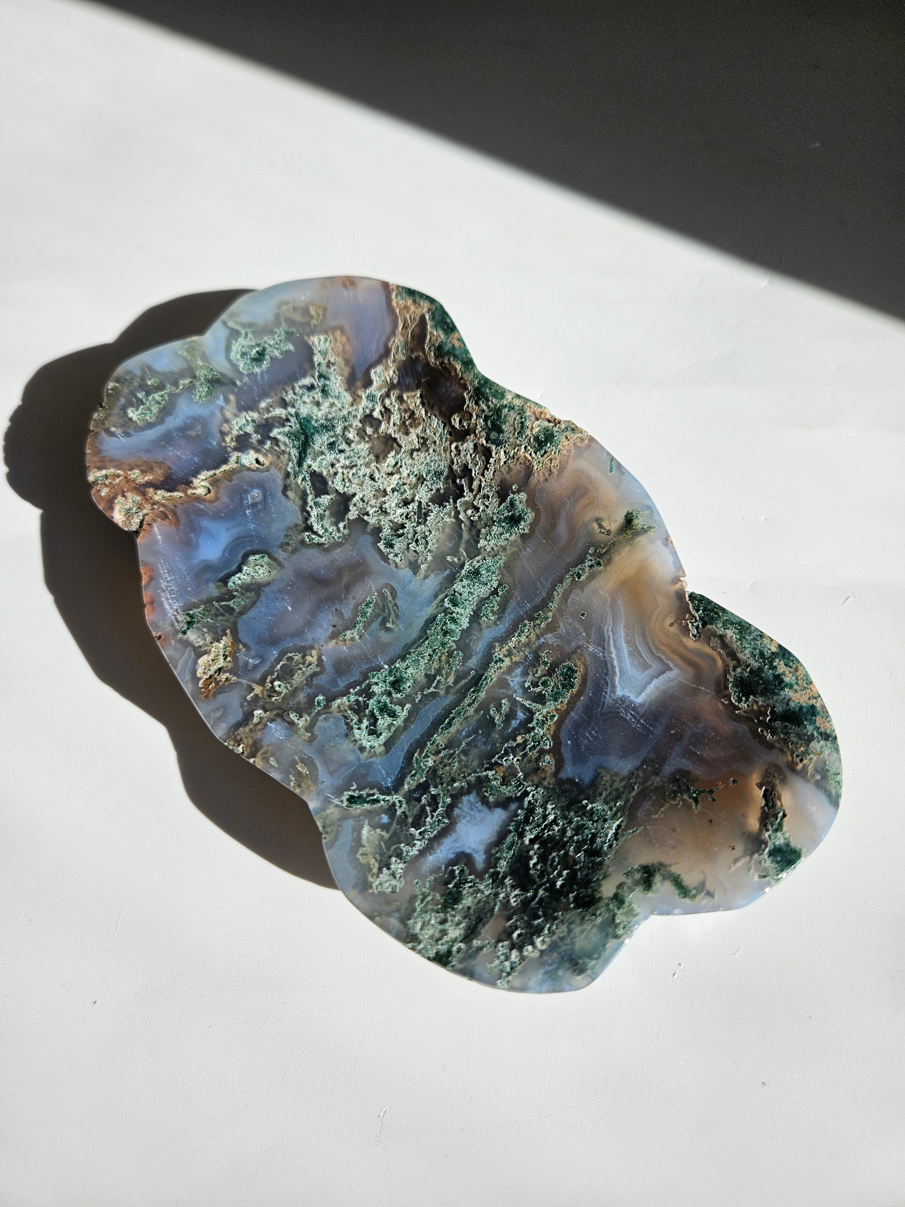 Moss Agate Freeform Bowl 002