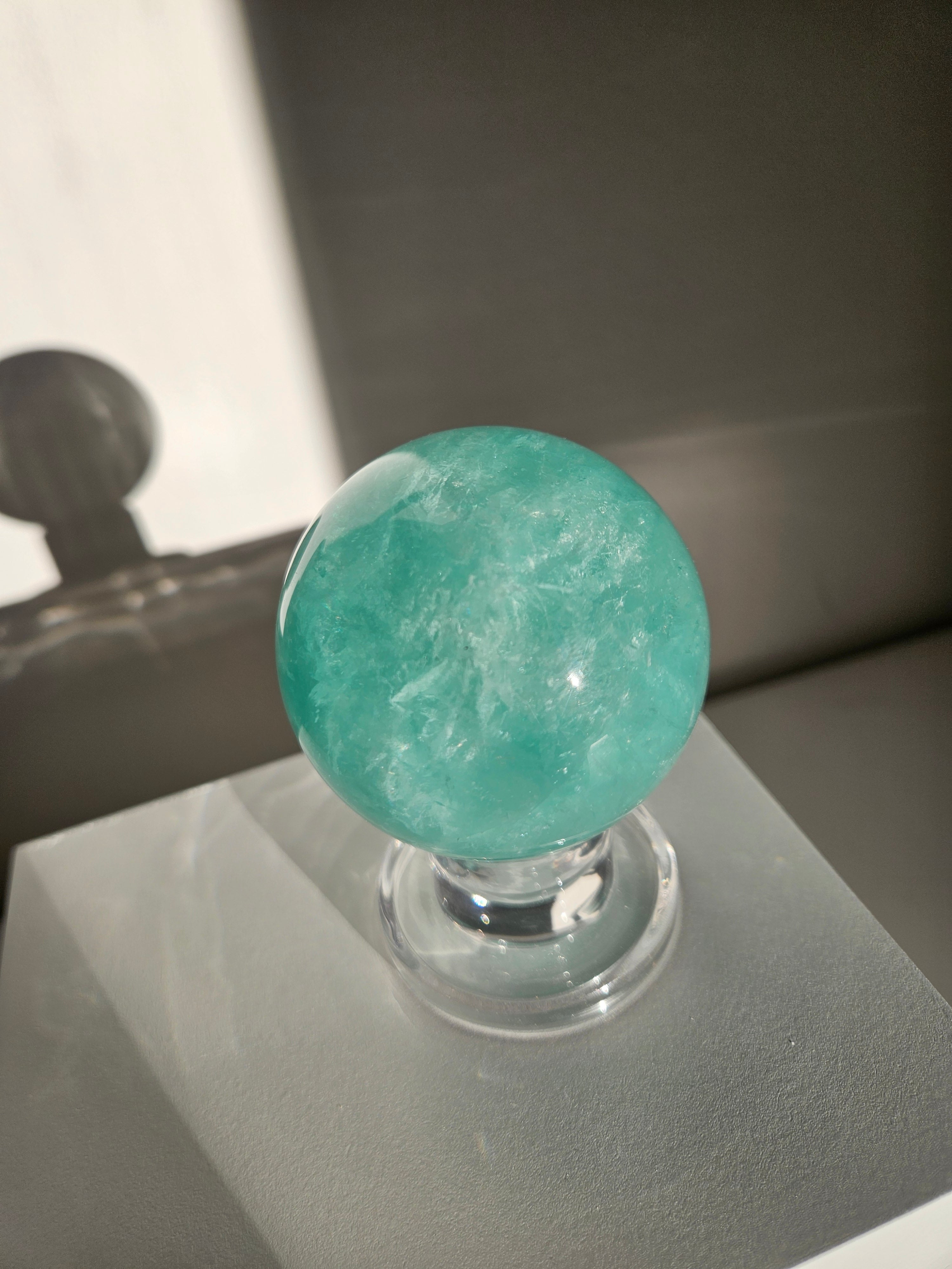 Green Fluorite Sphere 004