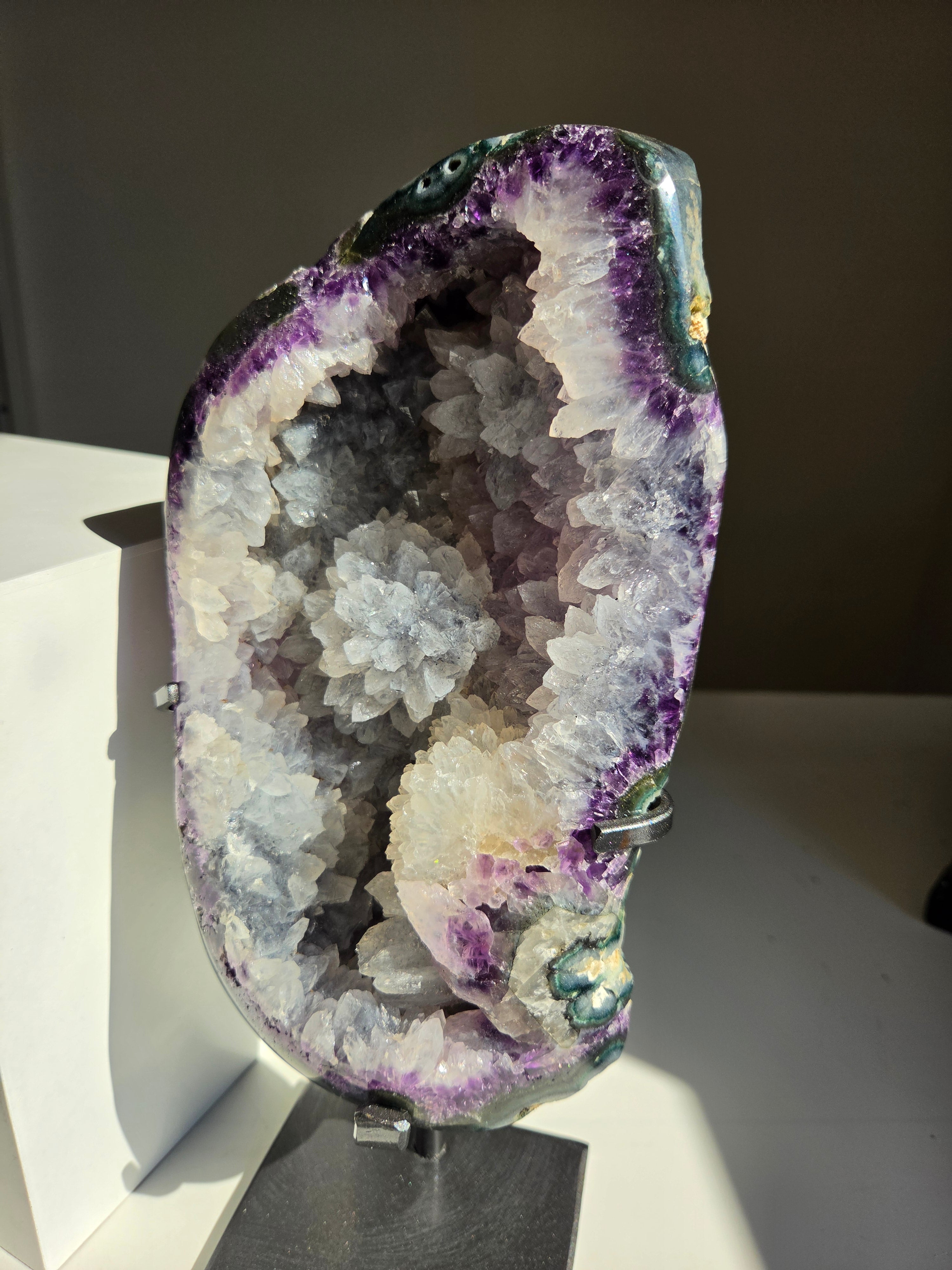 Amethyst Flower Cluster Statement