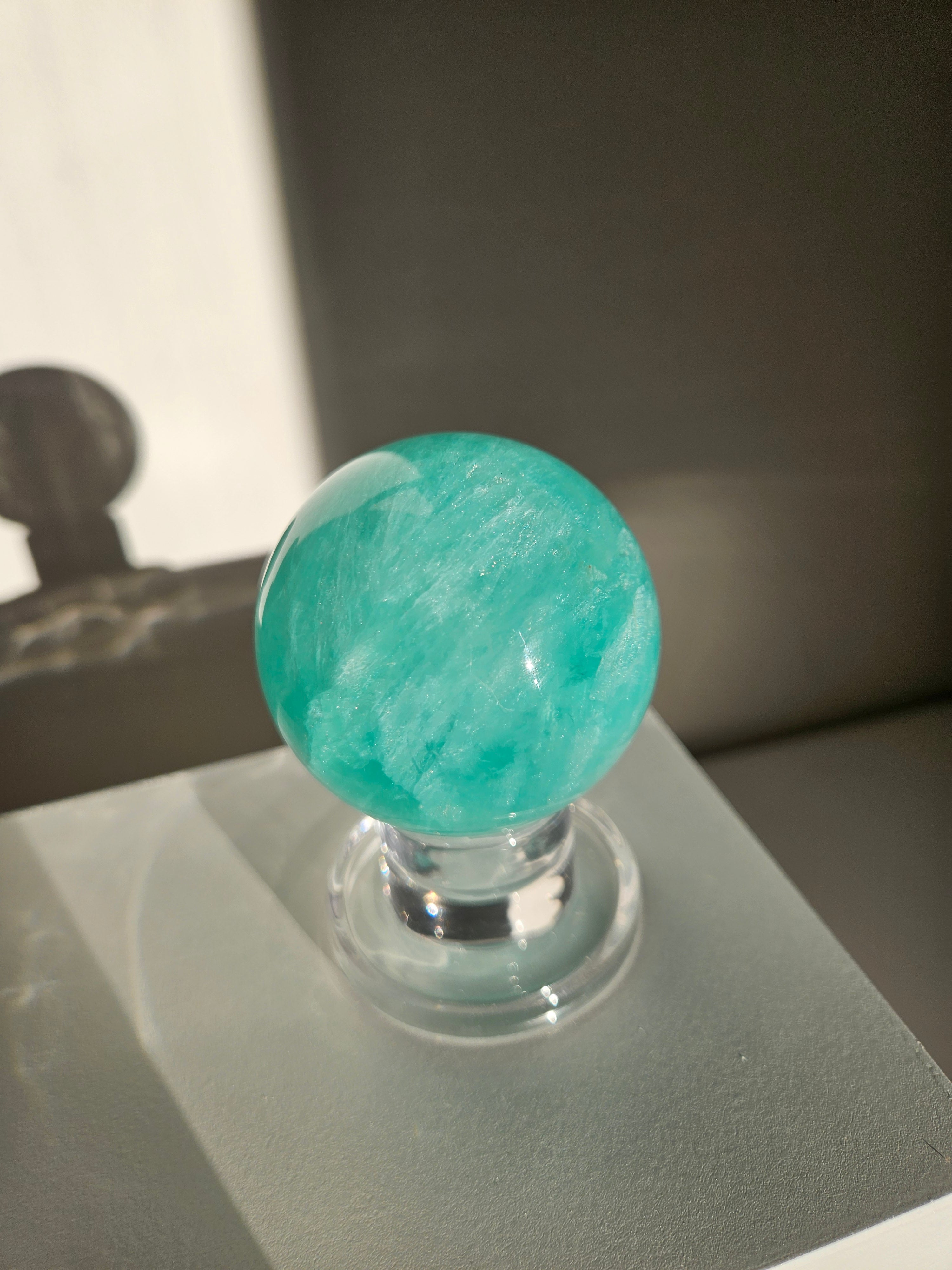 Green Fluorite Sphere 002