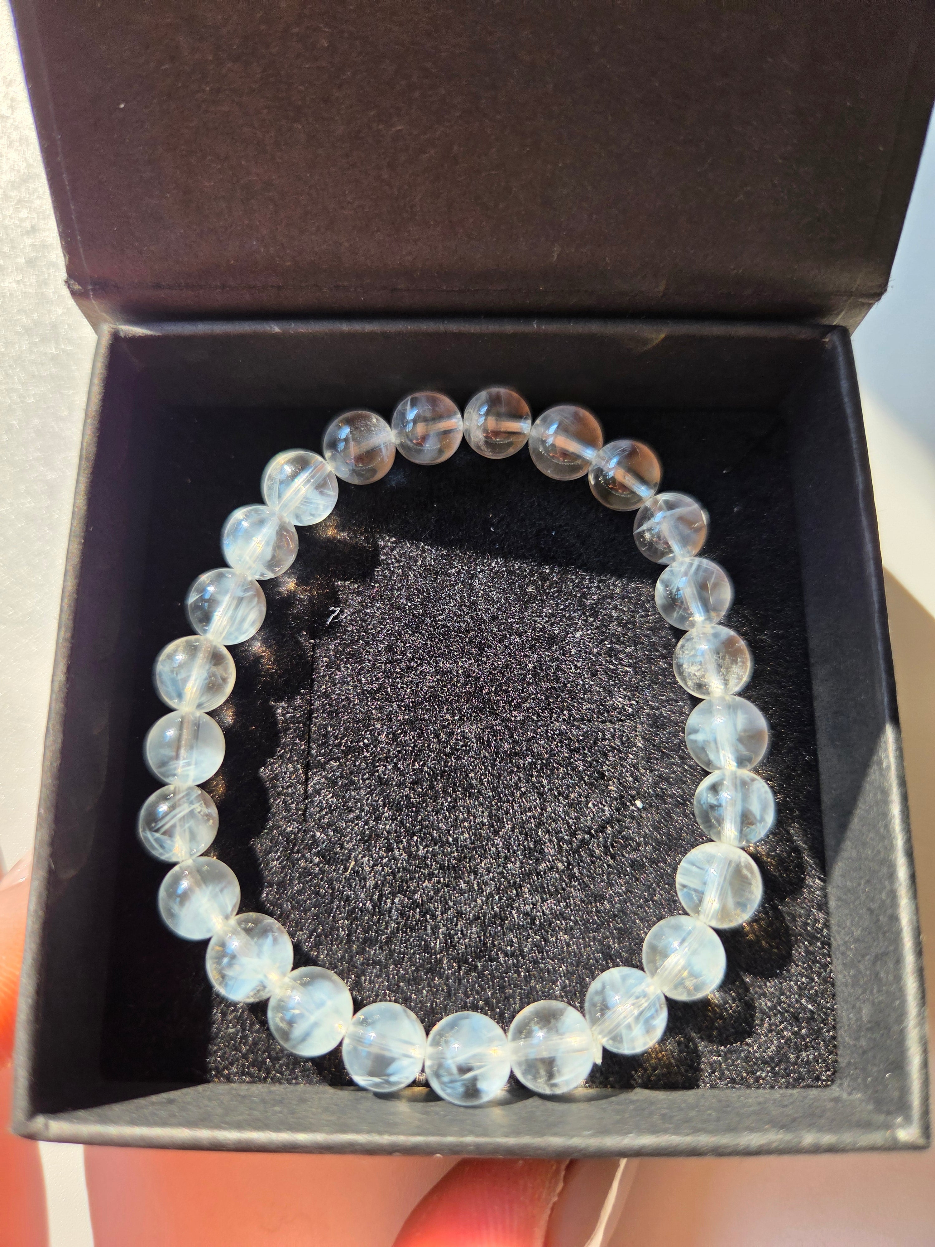 Blue Needle Quartz Bracelet | 8mm