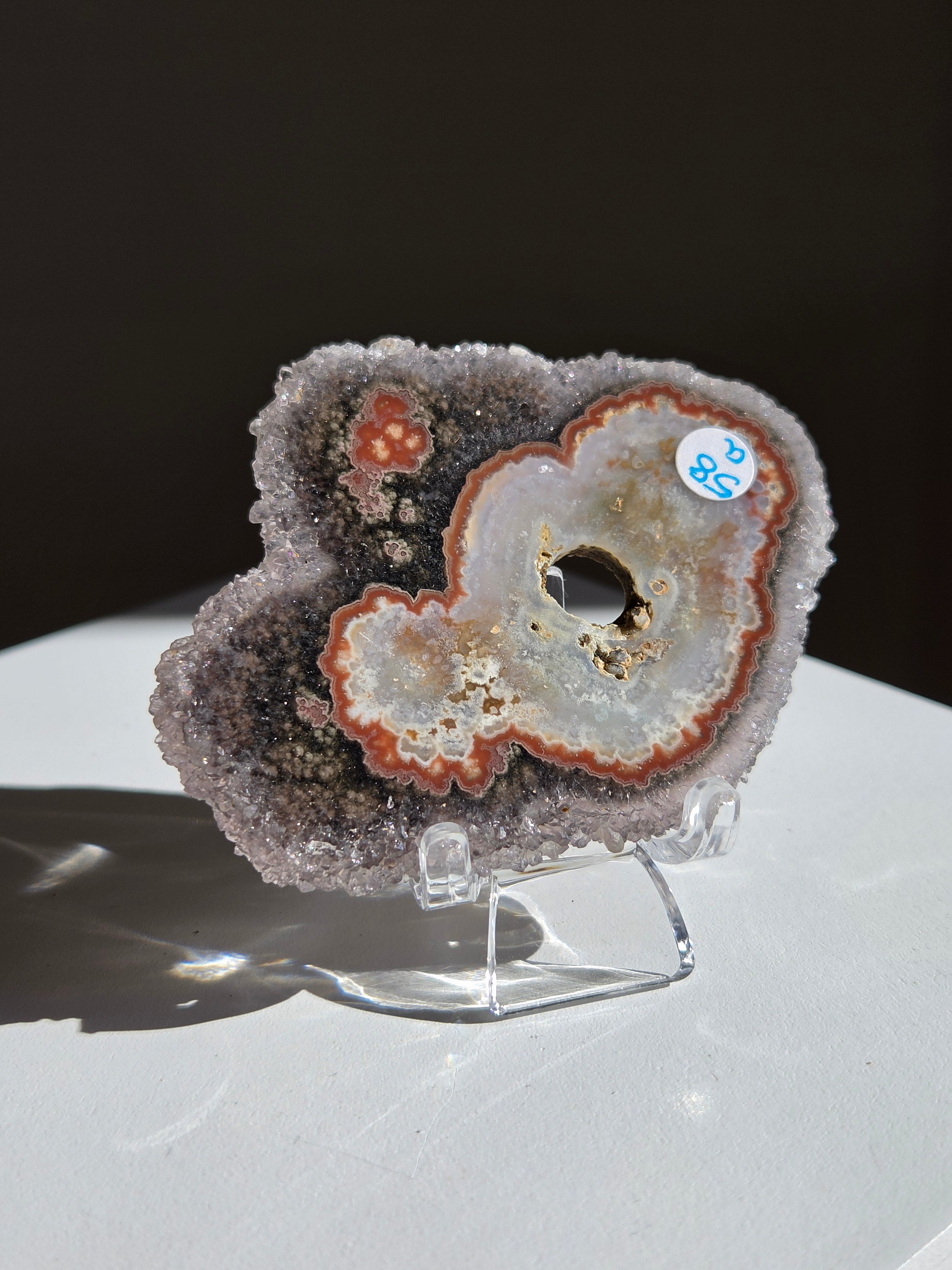 Amethyst Stalactite Slice 001