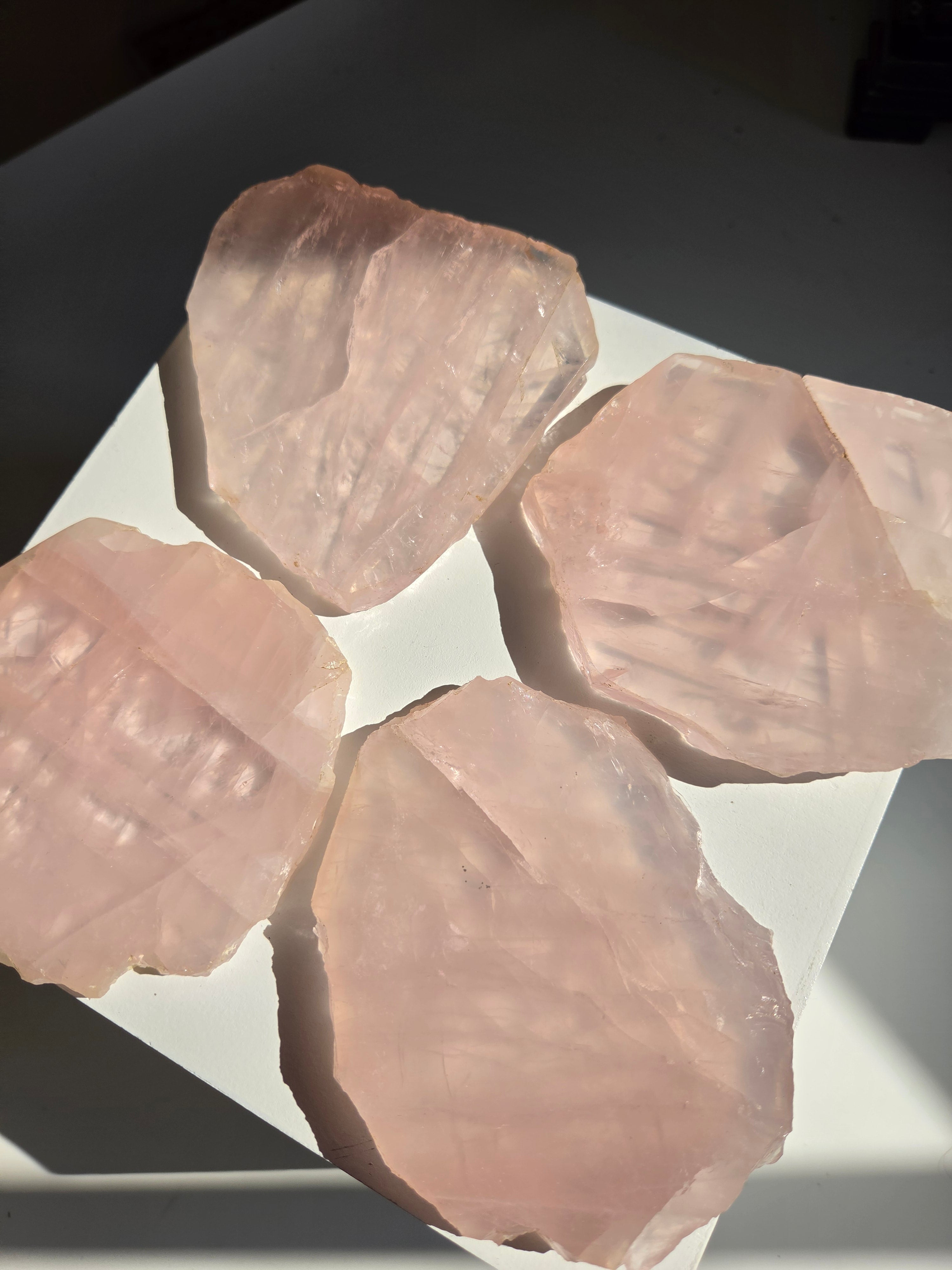 Rose Quartz Slab Set 004