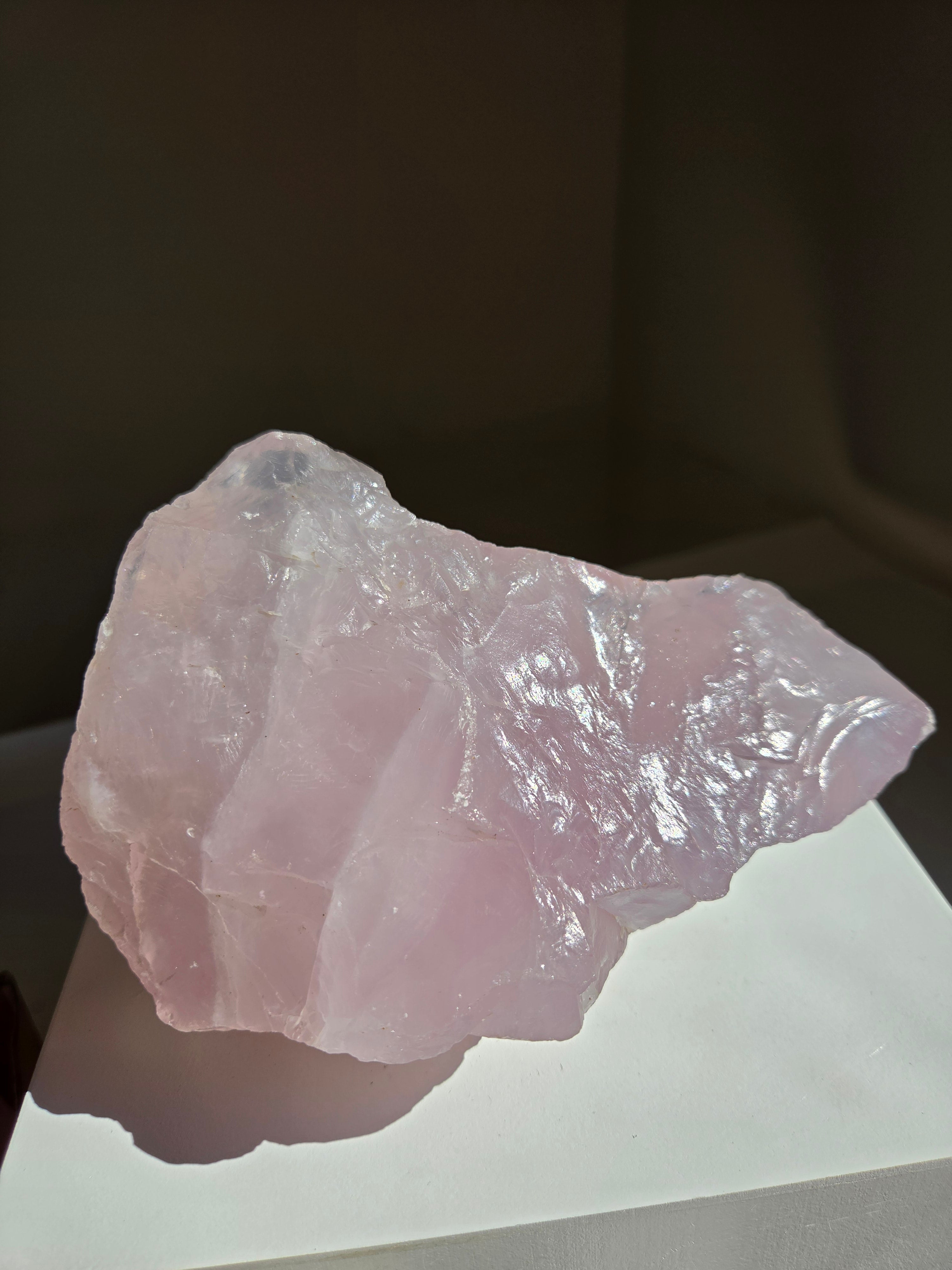 Lavender Raw Rose Quartz 019