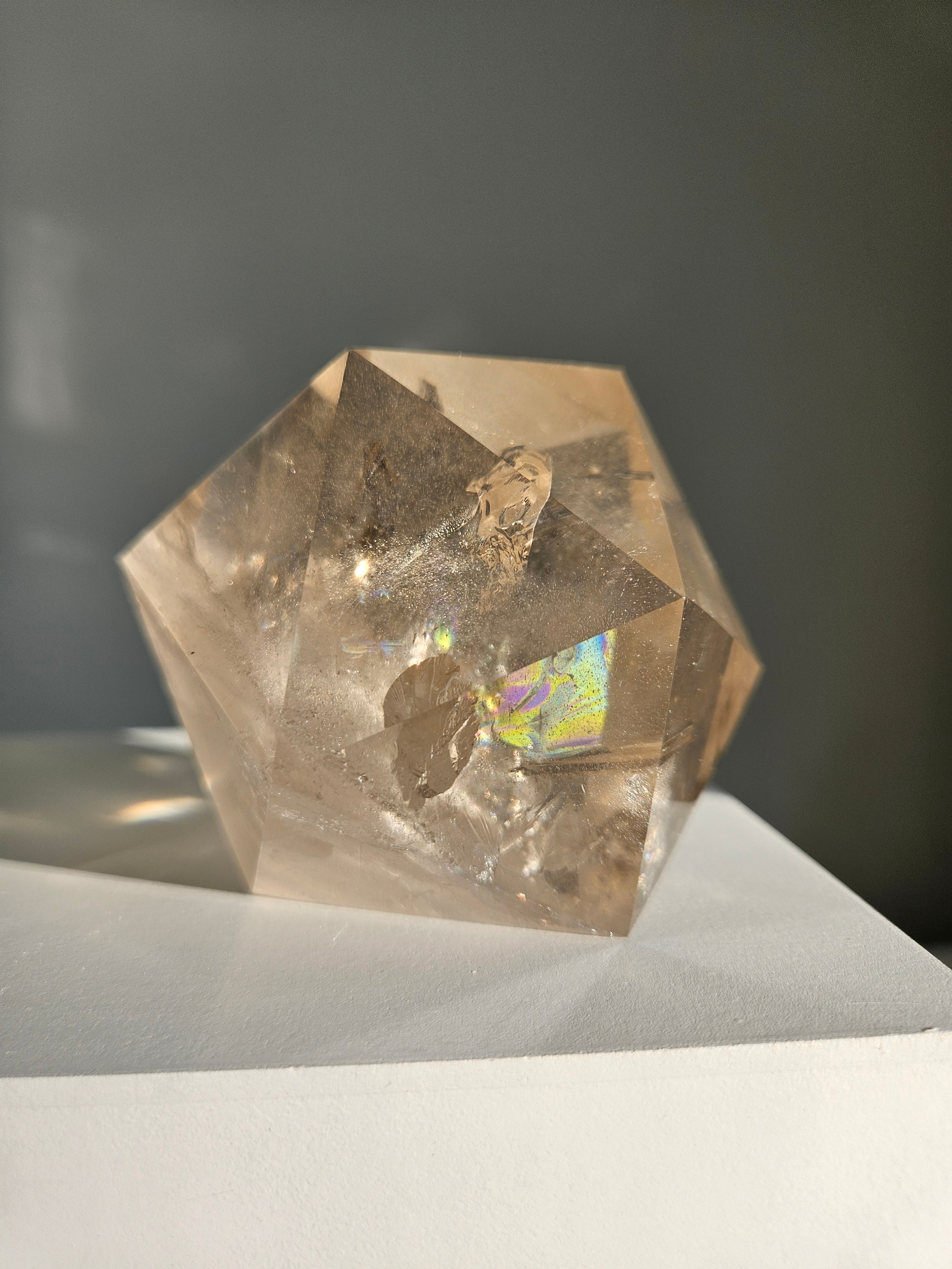 Smoky Quartz Icosahedron 003