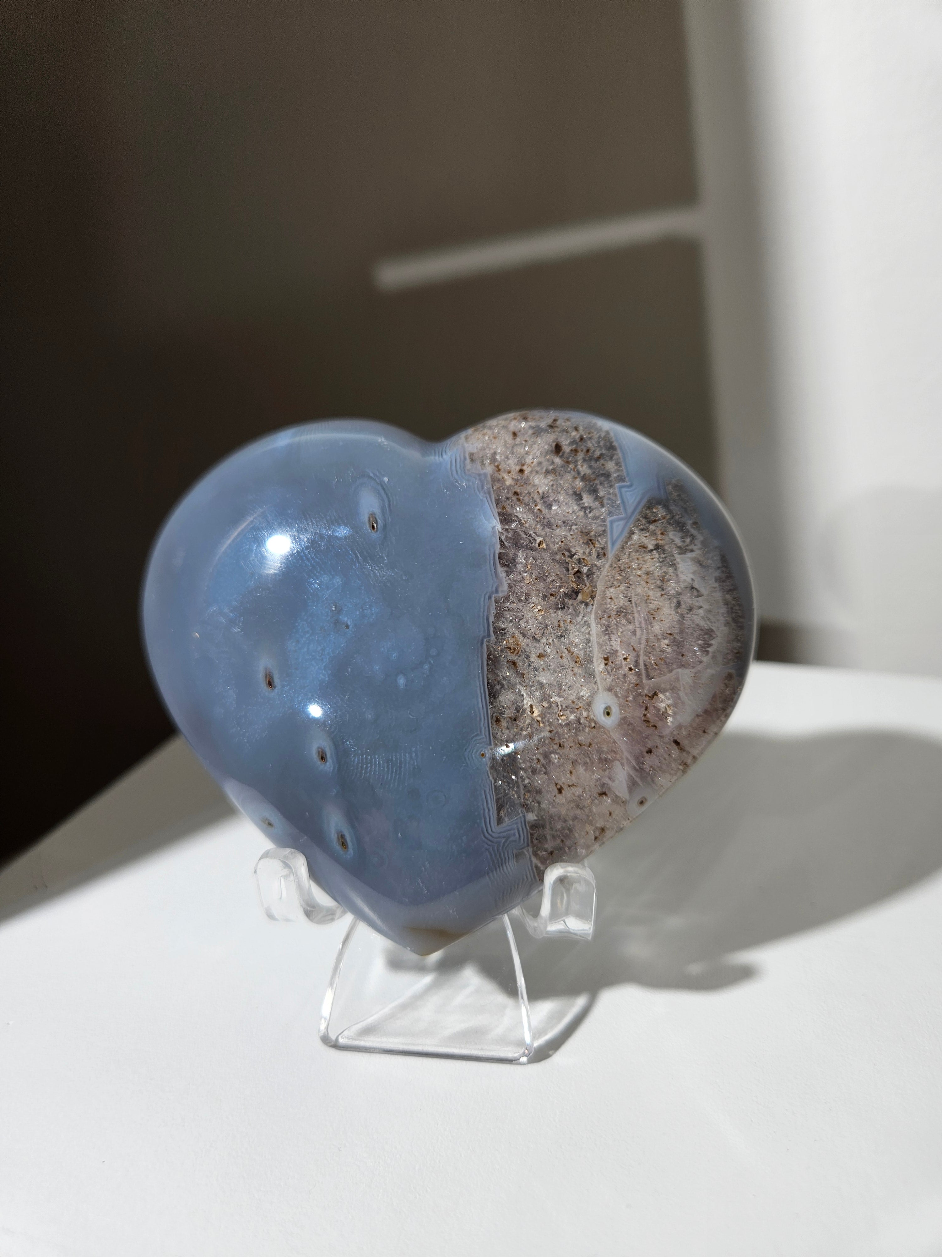 Banded Agate Heart 006
