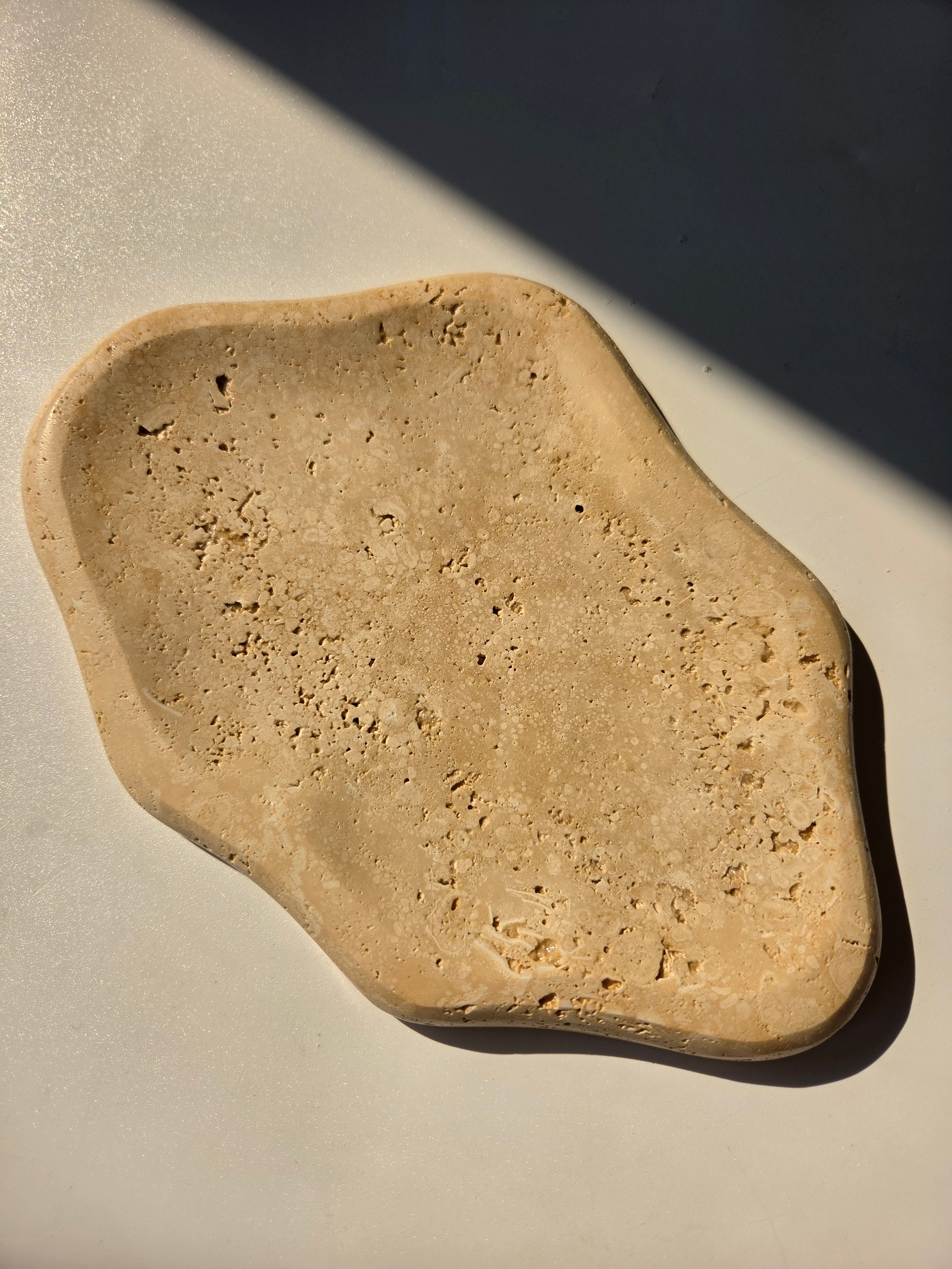 Travertine Cloud Dish