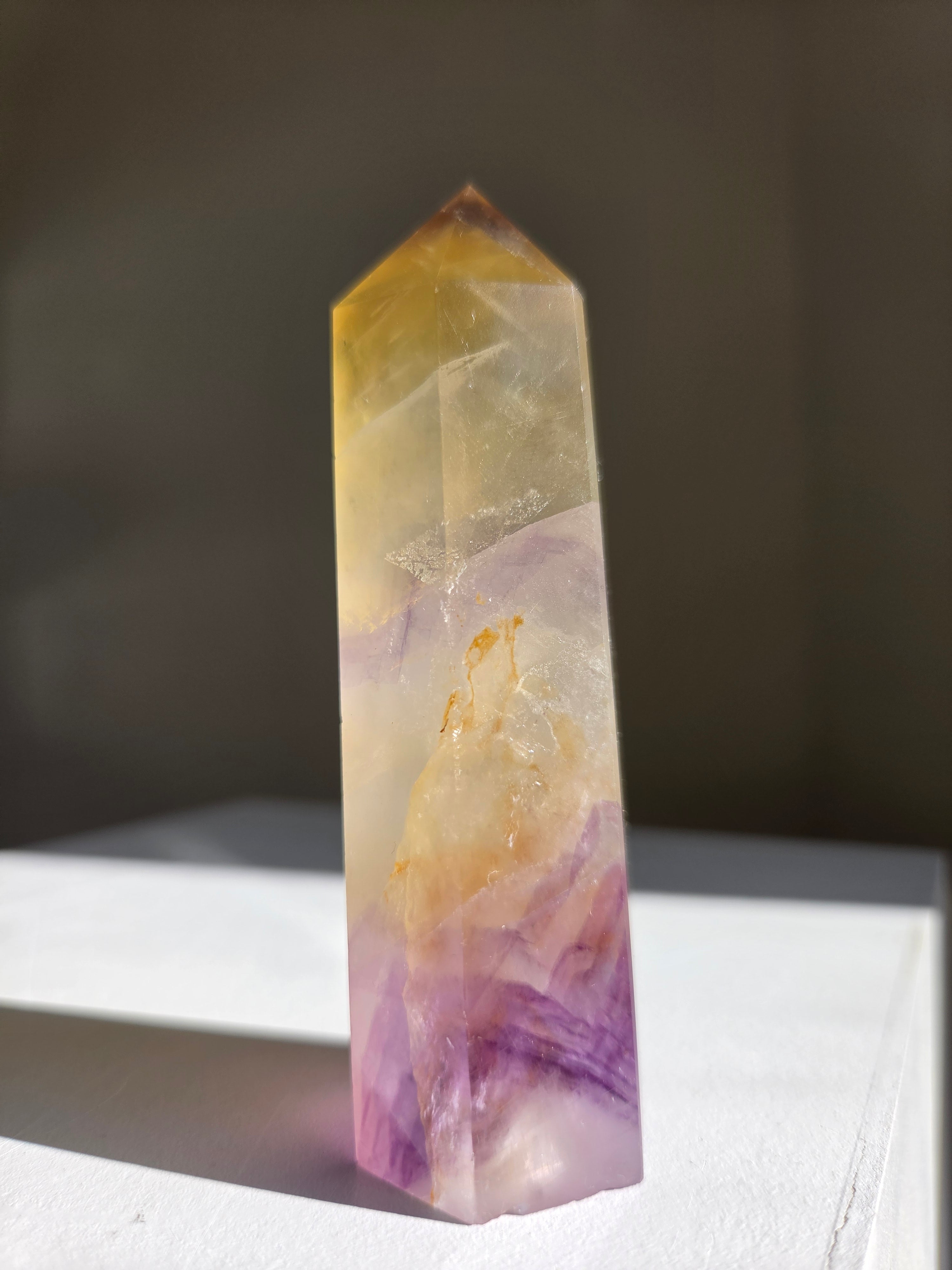 Yellow Fluorite Tower 005