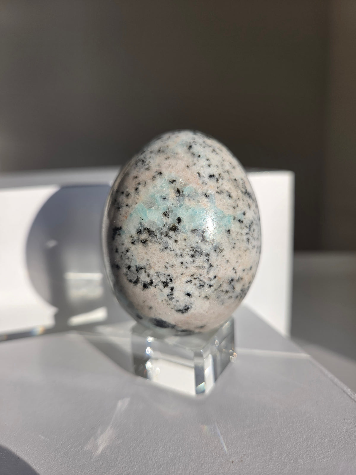 Amazonite x Quartz Egg 003
