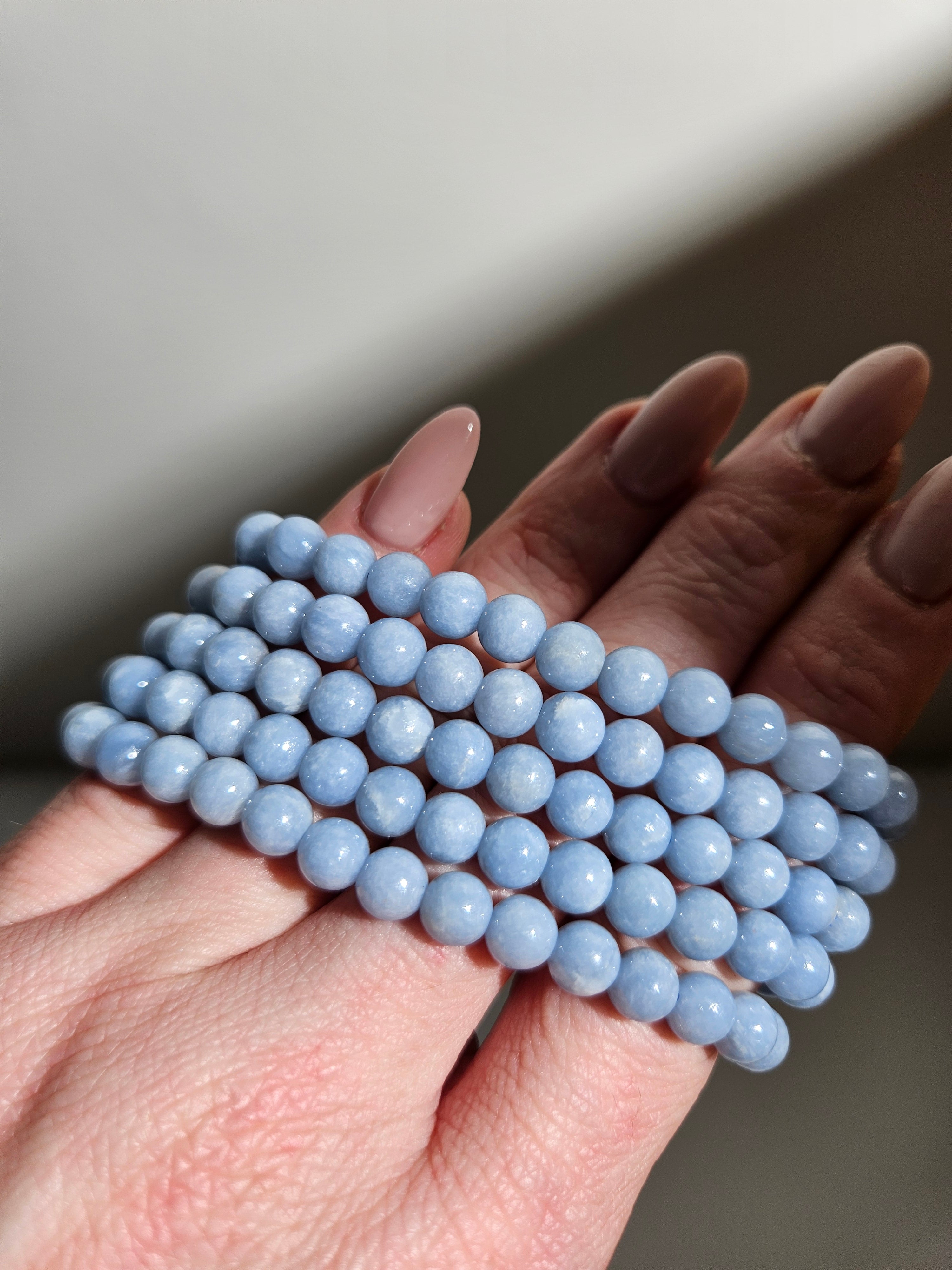 Angelite Bracelet | 6mm