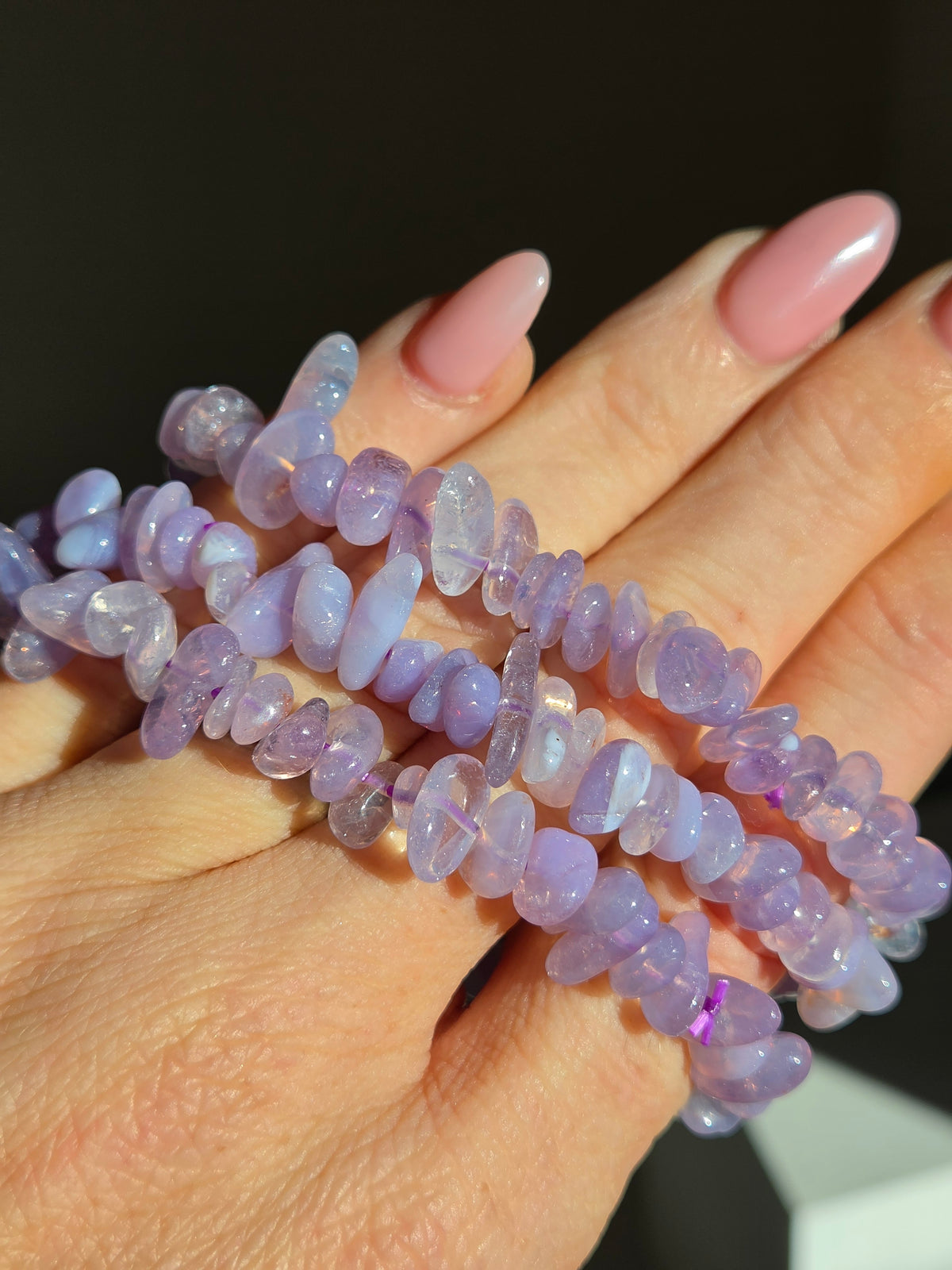 Lavender Quartz bracelet | chips